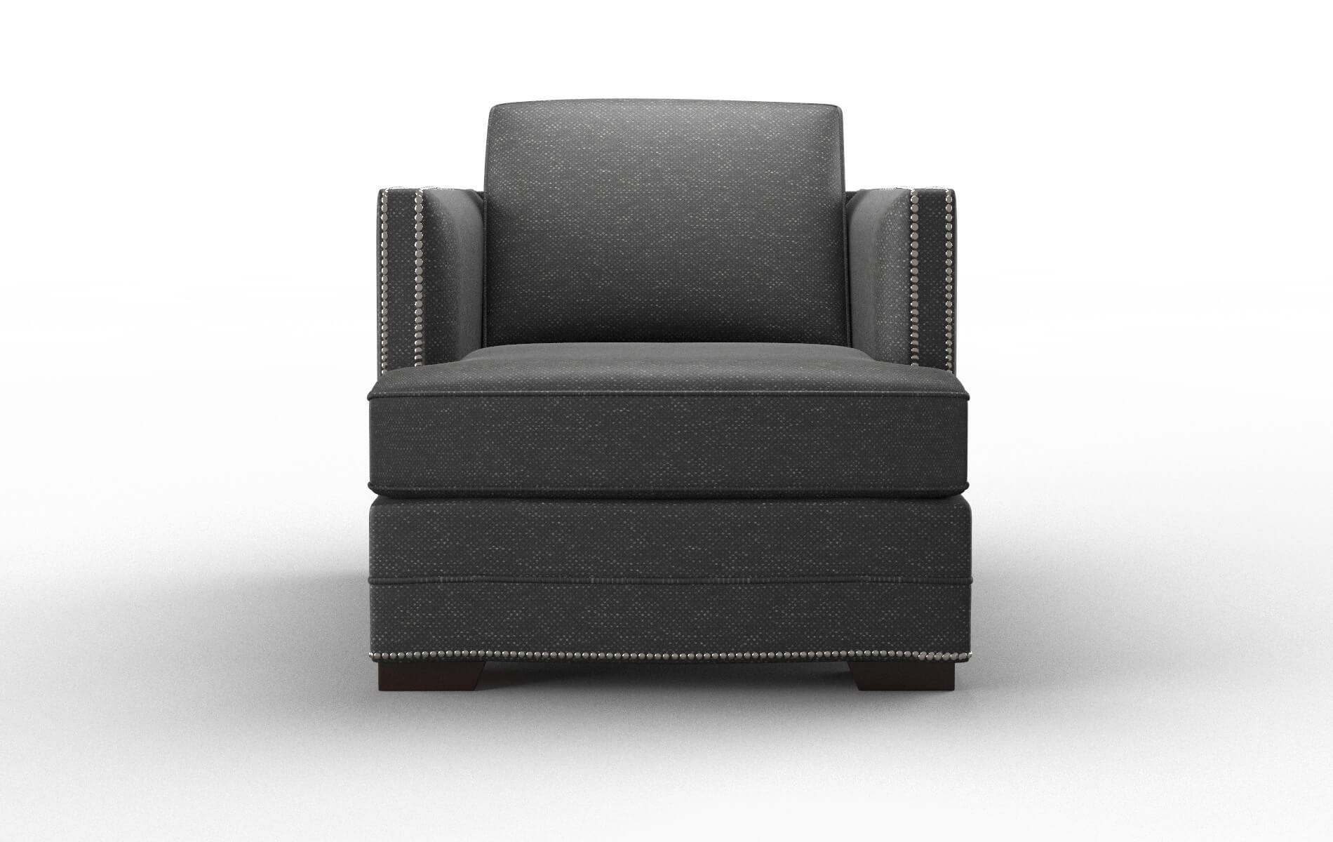 Riga Phoenix Charcoal Chair espresso legs 1