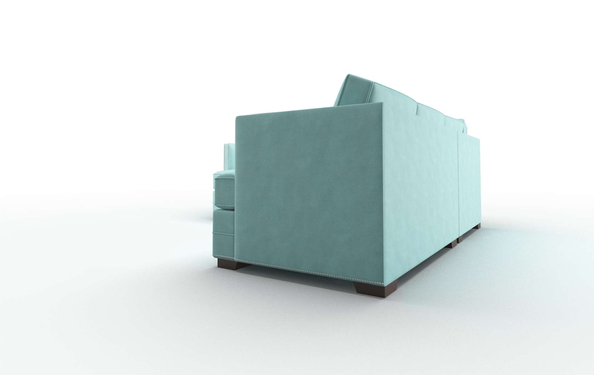 Riga Portland Mercury Sectional espresso legs 4