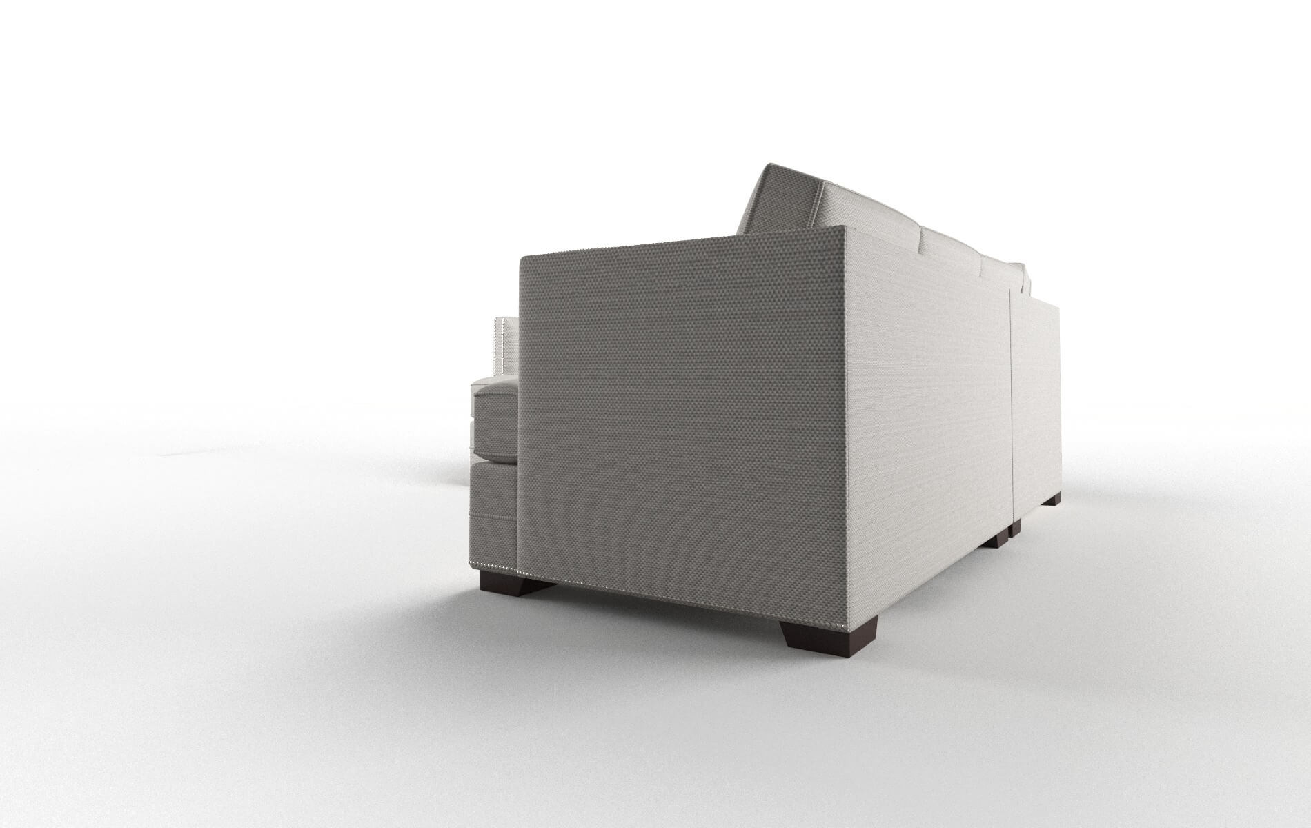 Riga Redondo Stone Sectional espresso legs 4