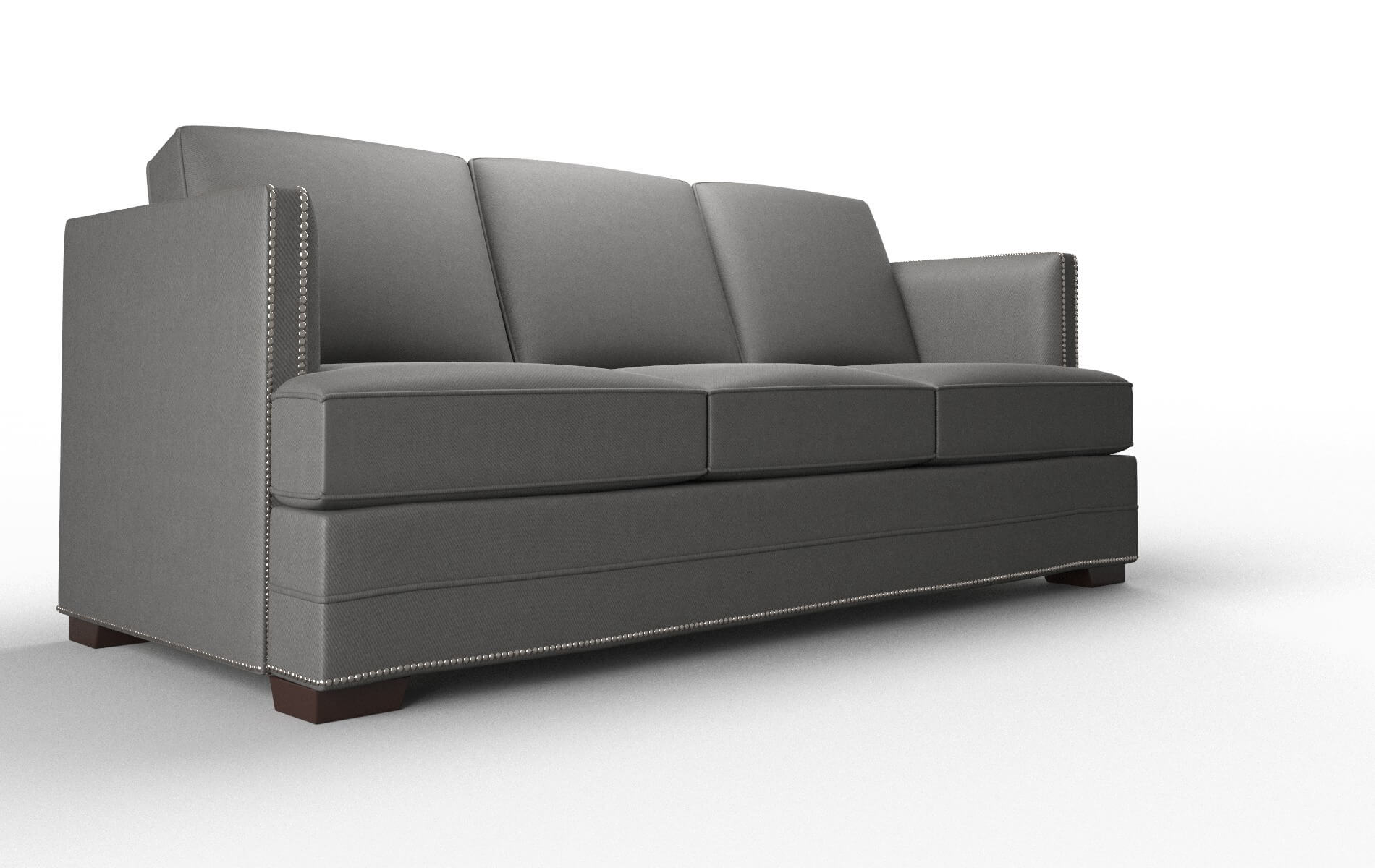 Riga Rocket Charcoal Sofa espresso legs 2