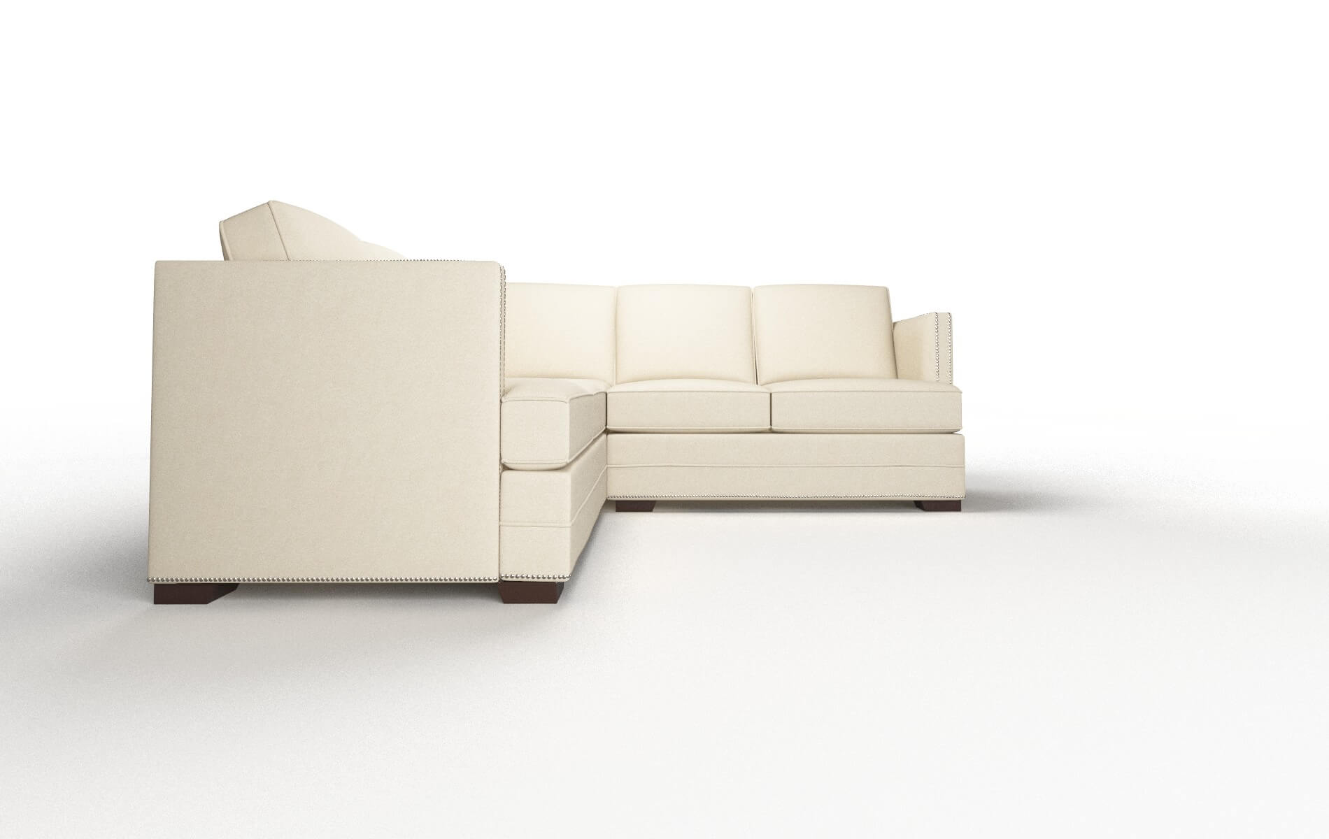 Riga Rocket Sand Sectional espresso legs 2