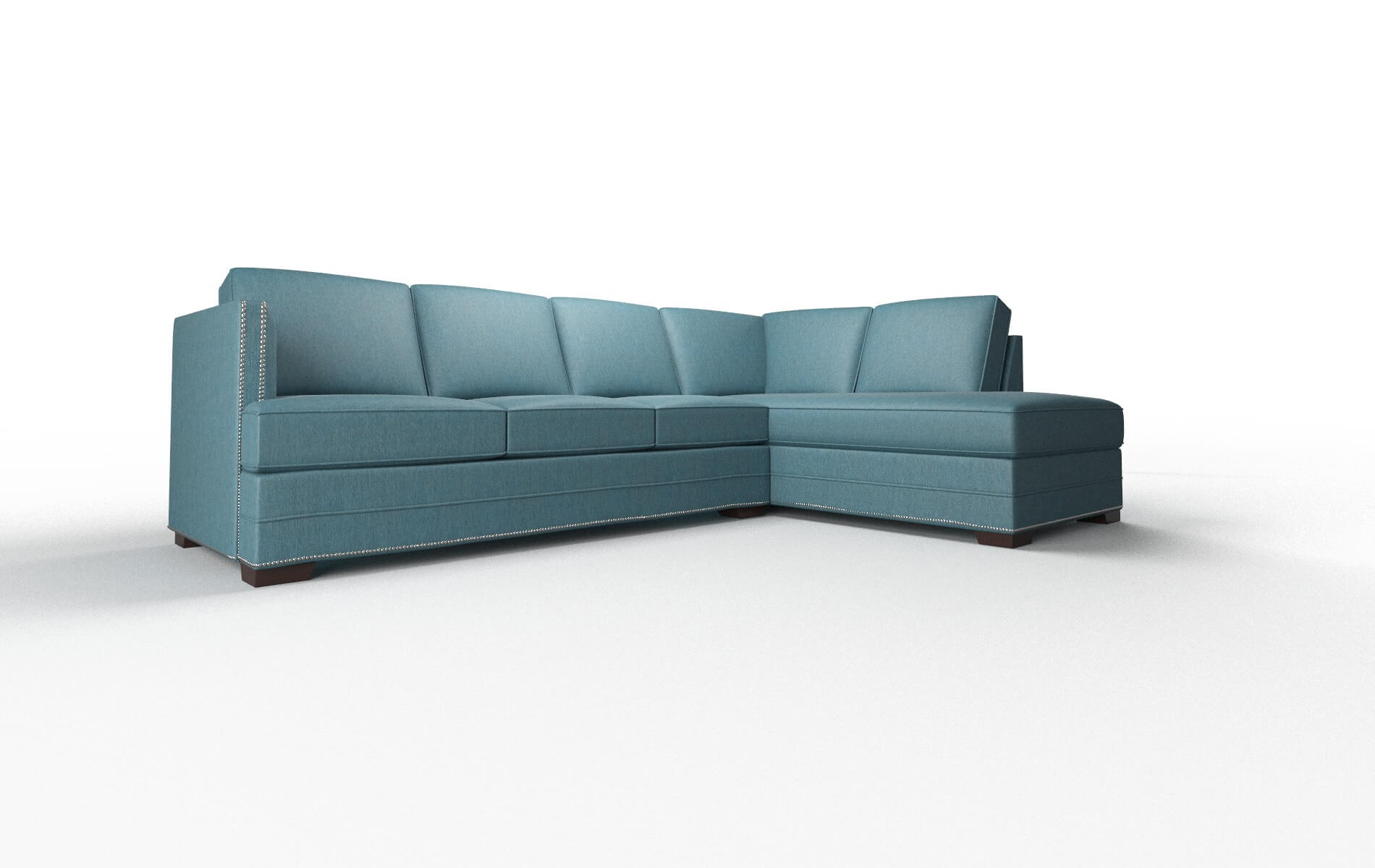 Riga Royale Electric_blue Panel espresso legs 2