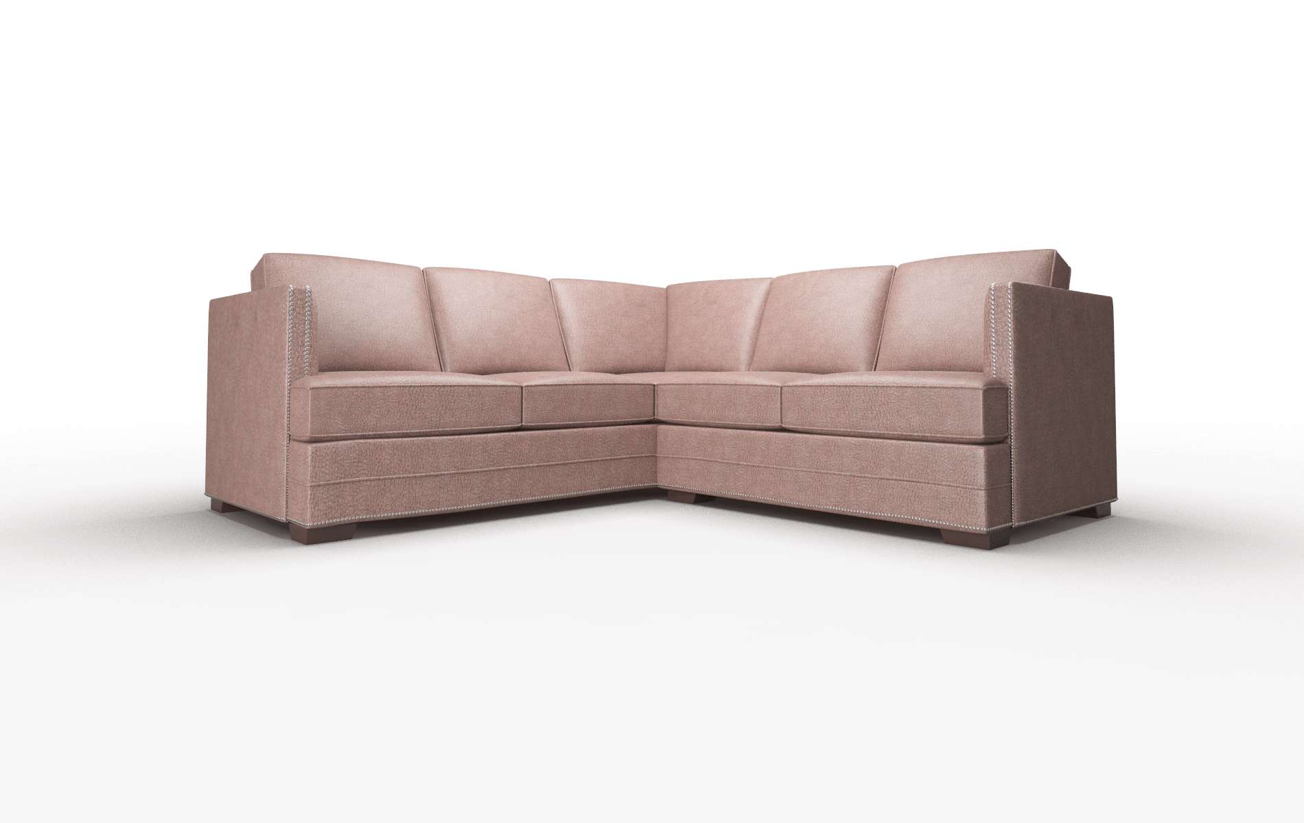 Riga Royale Mocha Sectional espresso legs 1