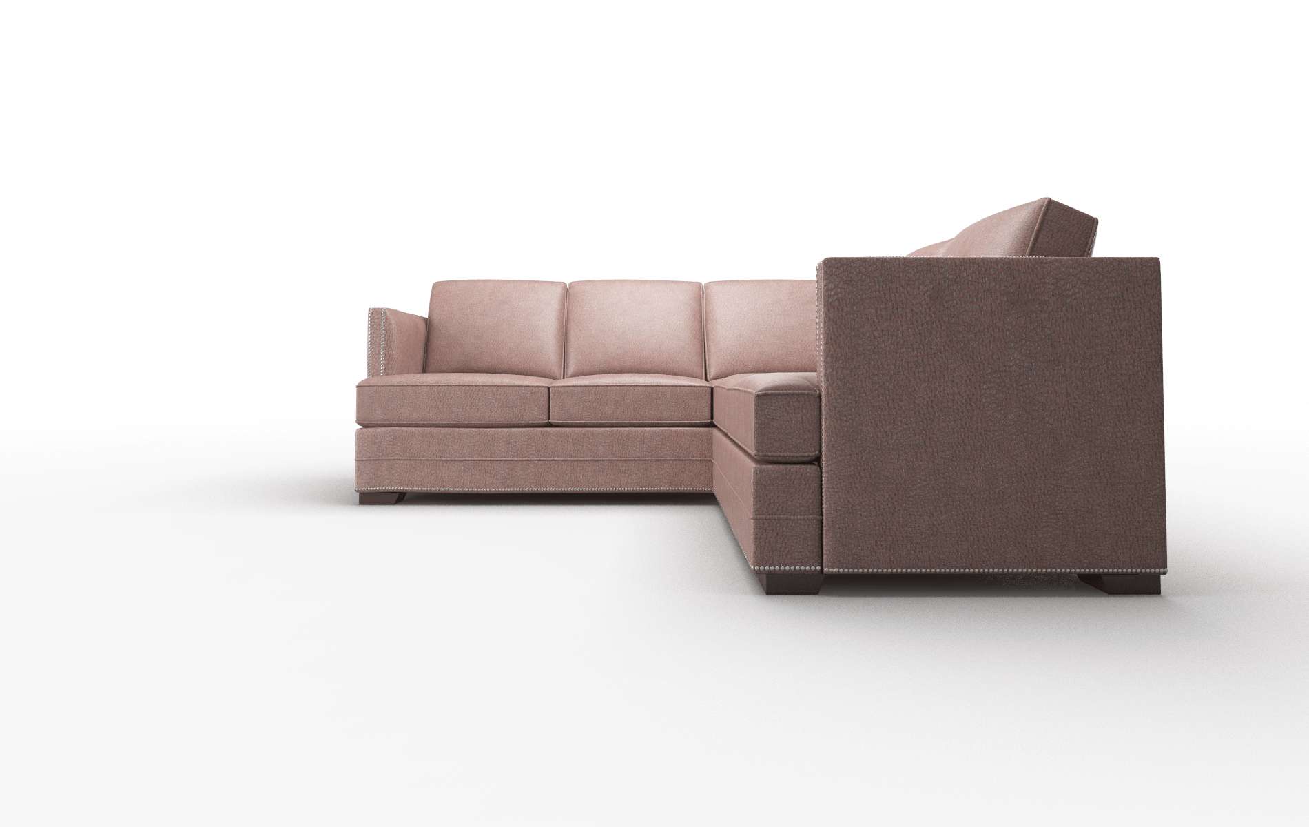 Riga Royale Mocha Sectional espresso legs 5