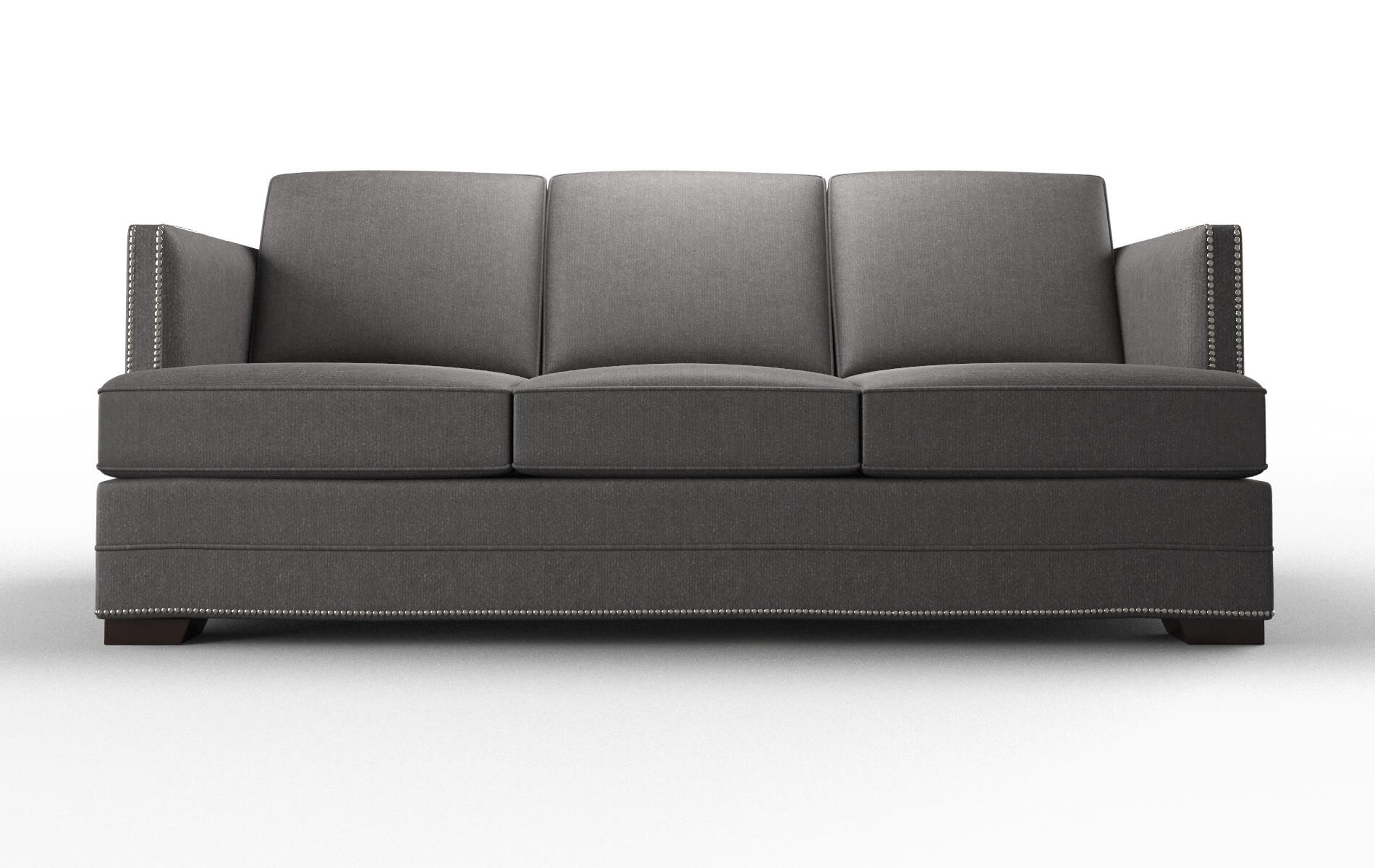 Riga Sasha Grey Sofa espresso legs 1