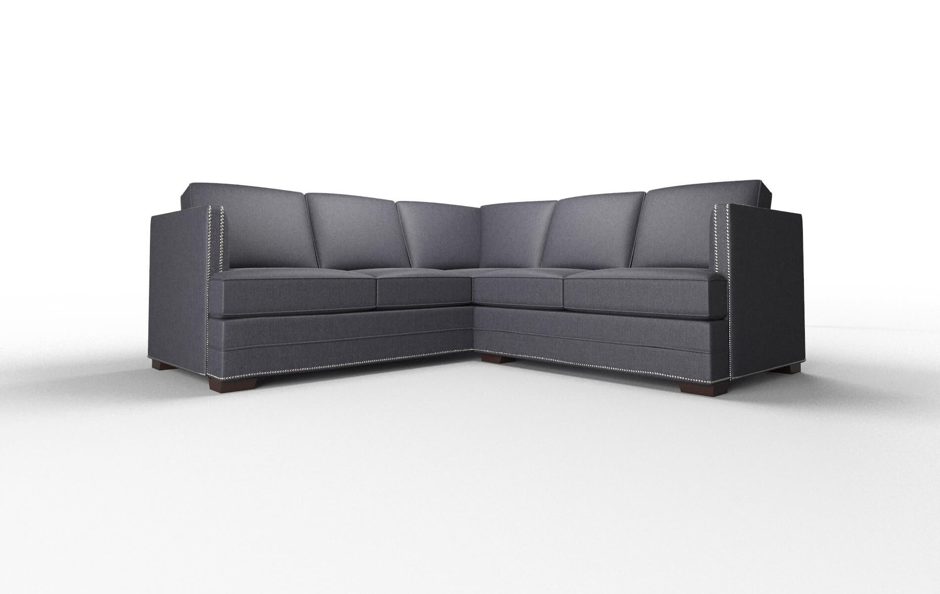 Riga Sasha Navy Sectional espresso legs 1