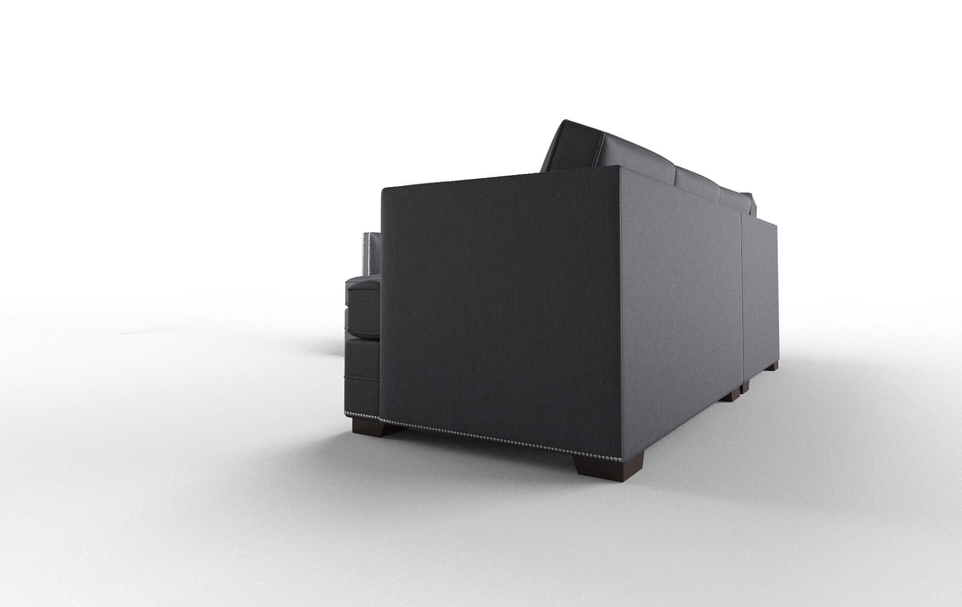 Riga Sasha Navy Sectional espresso legs 4