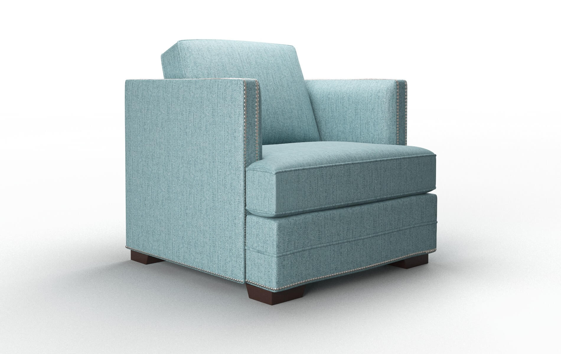 Riga Sasha Teal Chair espresso legs 2