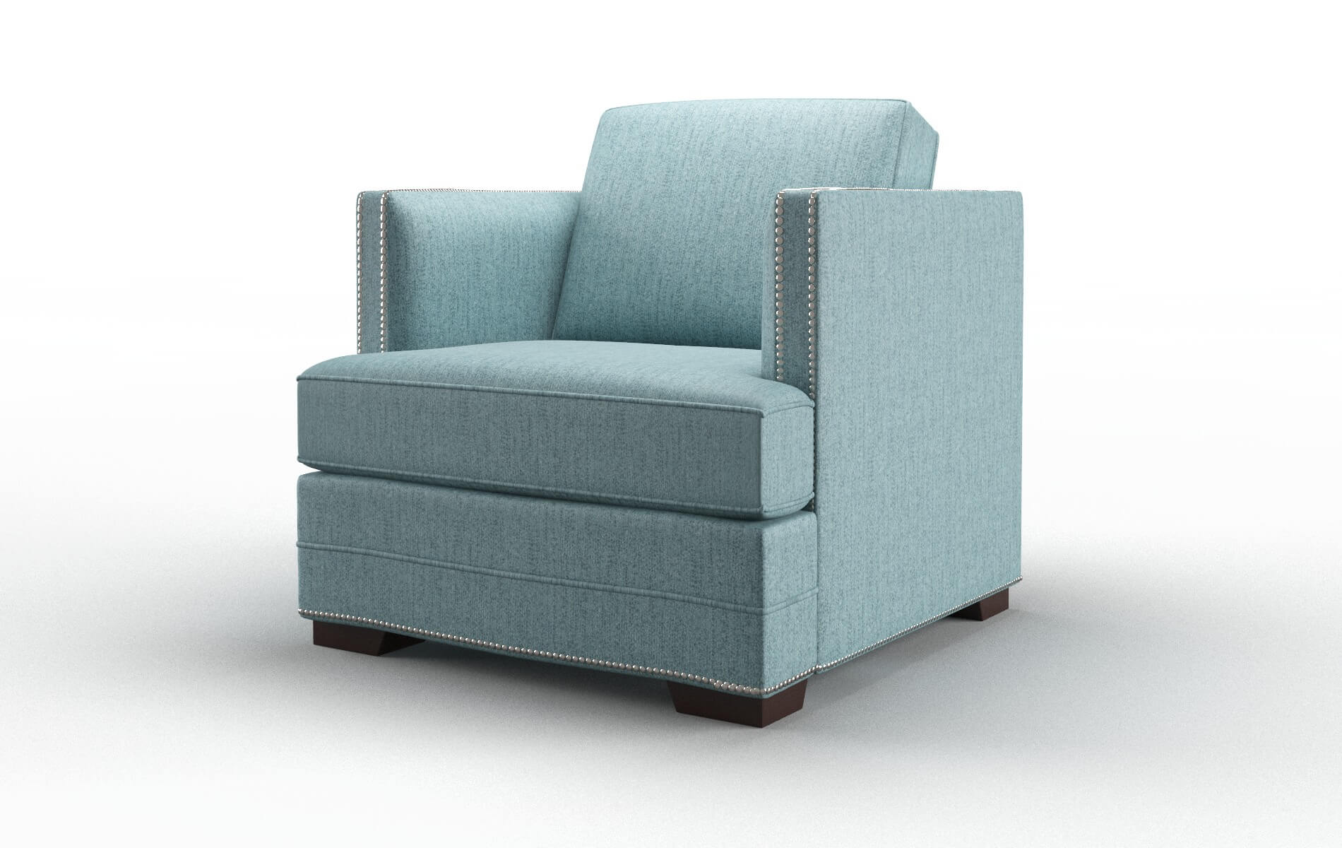 Riga Sasha Teal Chair espresso legs 4