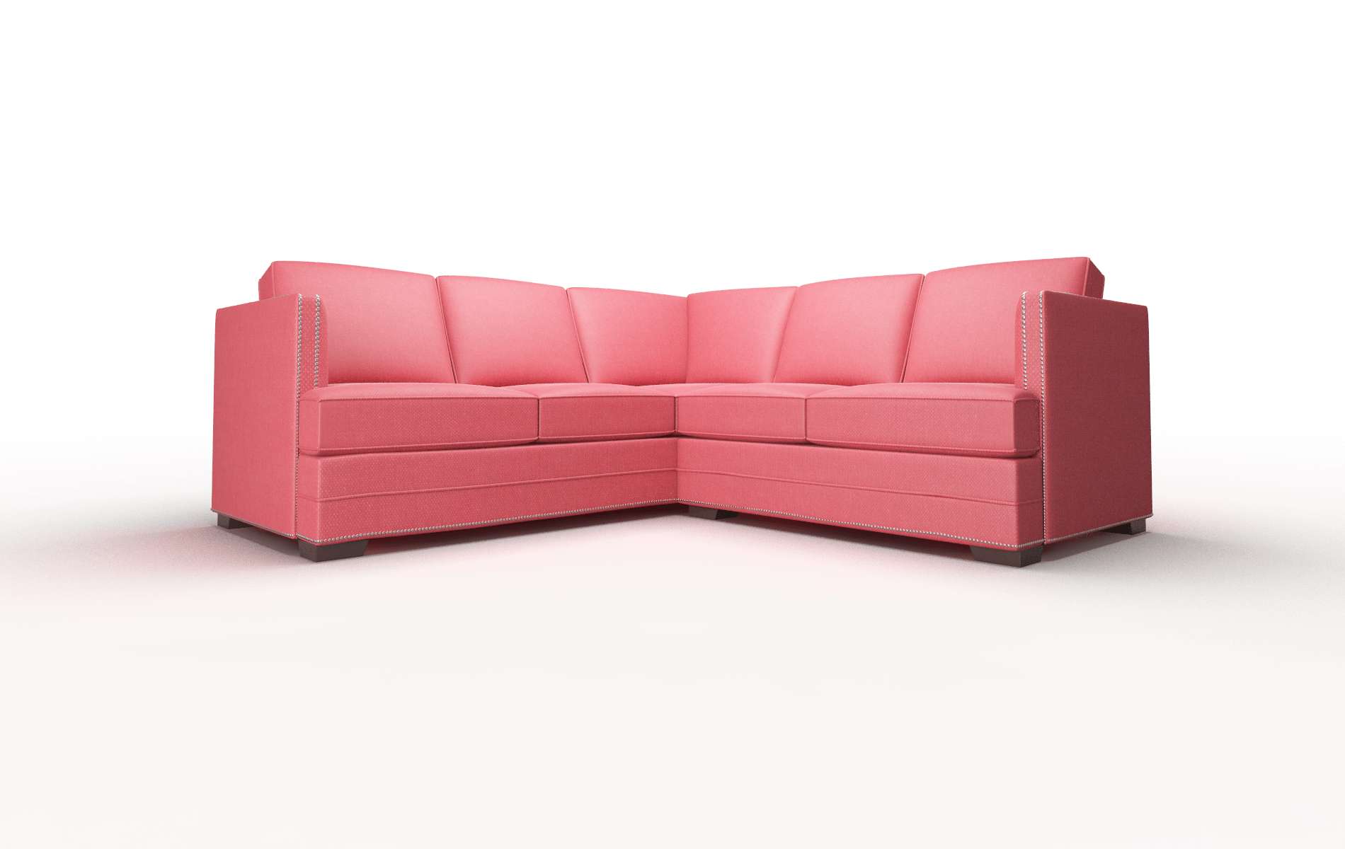 Riga Sorrento Berry Sectional espresso legs 1