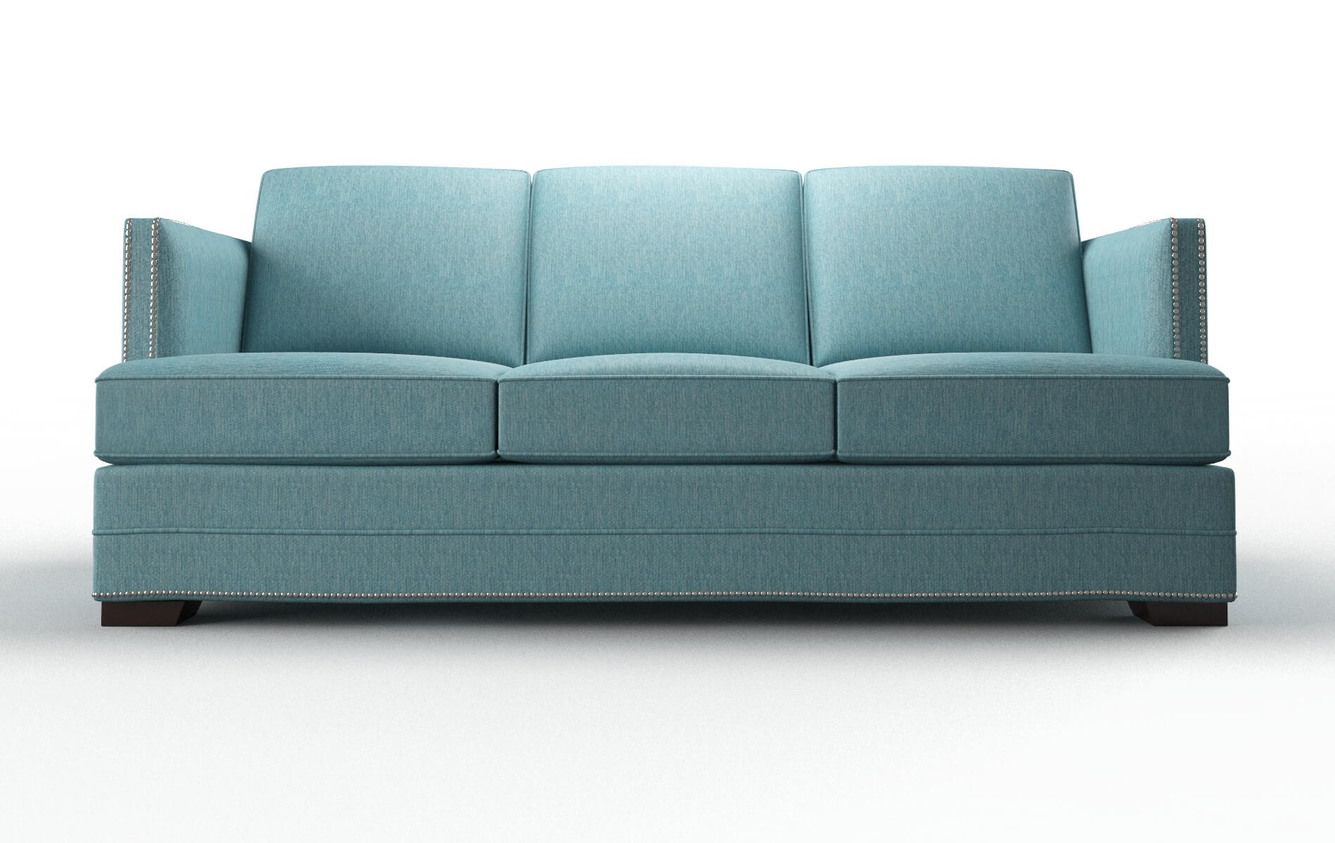 Riga Sorrento denim Sofa Espresso Legs  1