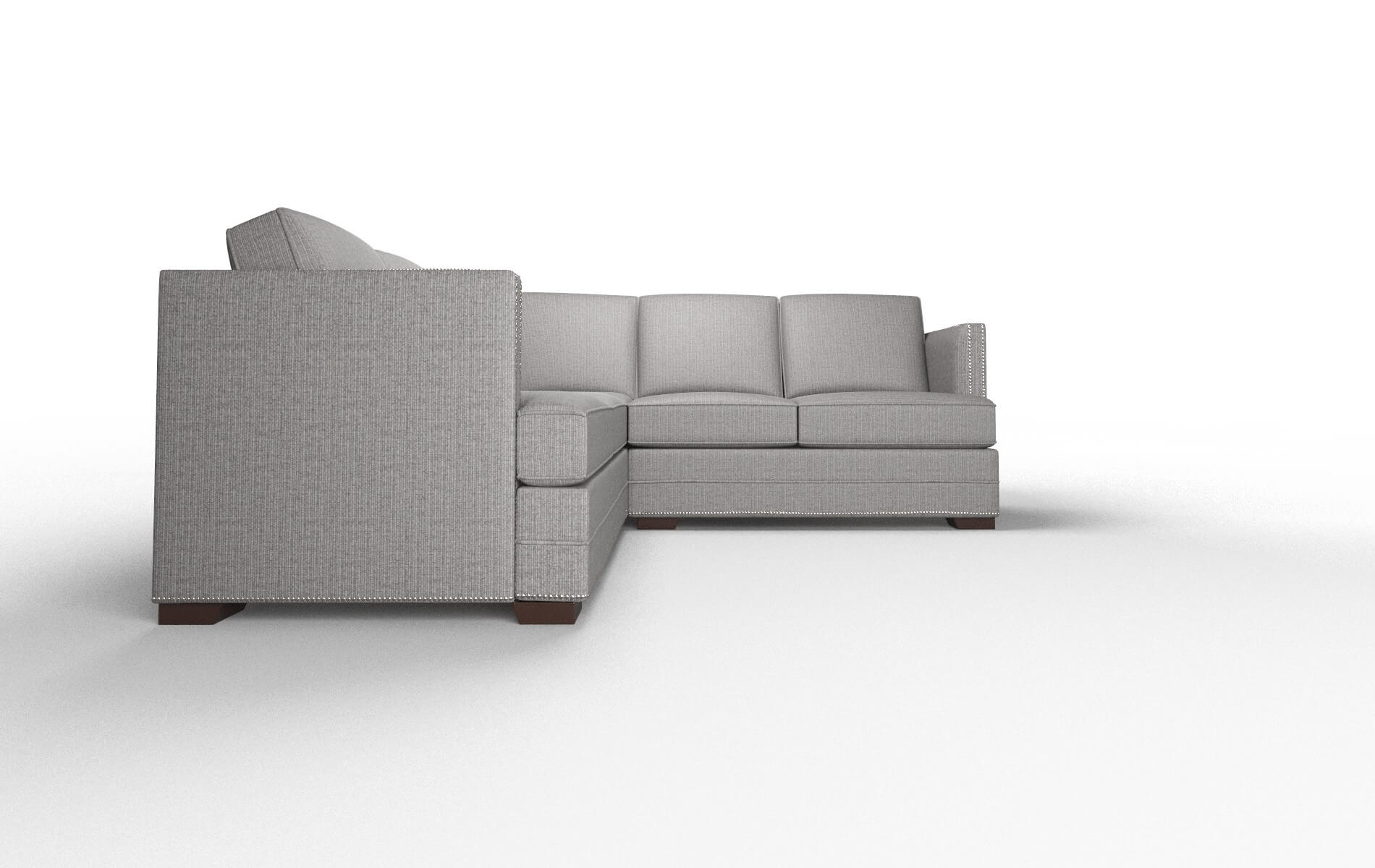 Riga Terrain Oatmeal Sectional espresso legs 2