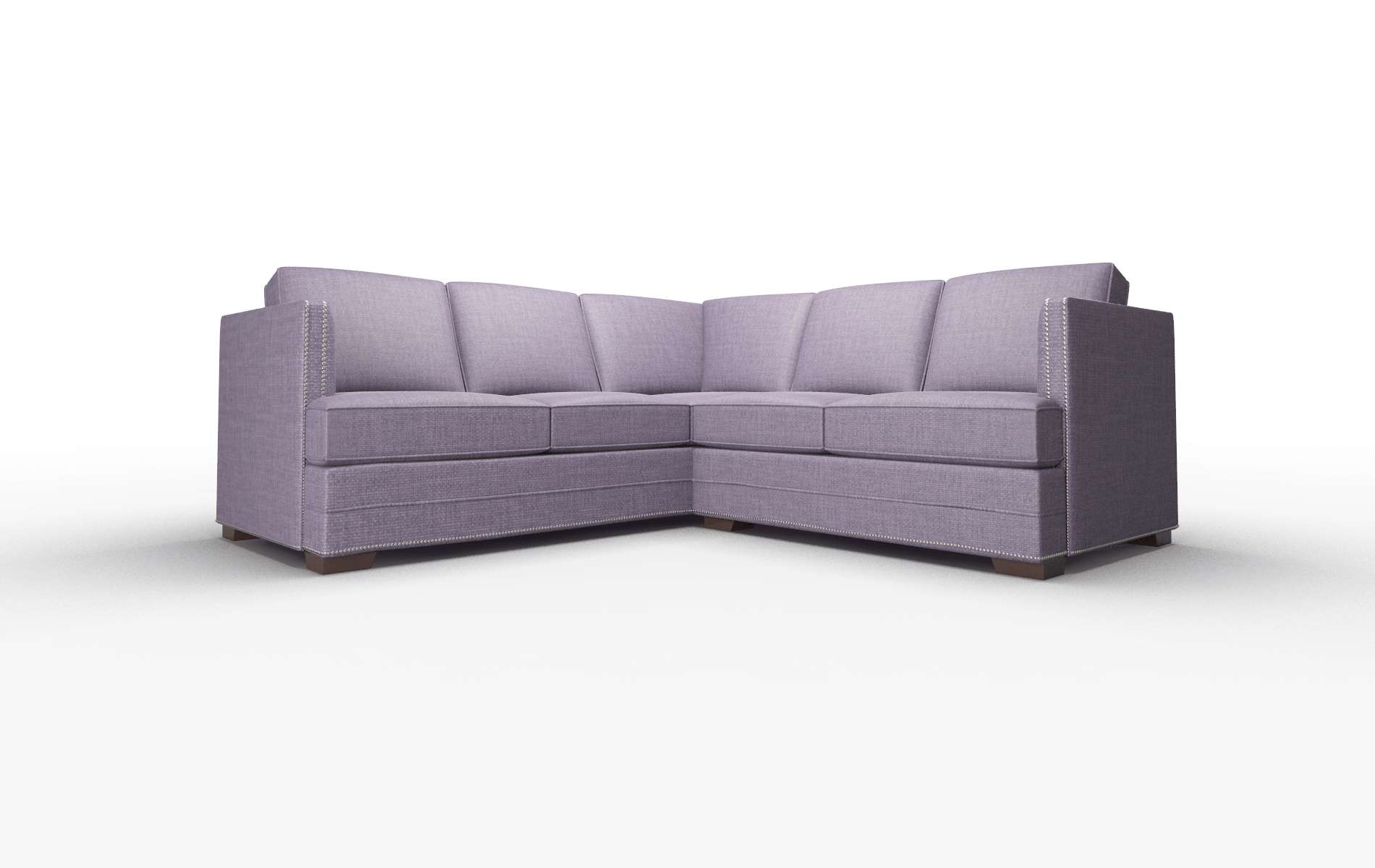Riga Tess blackberry Sectional Espresso Legs  1