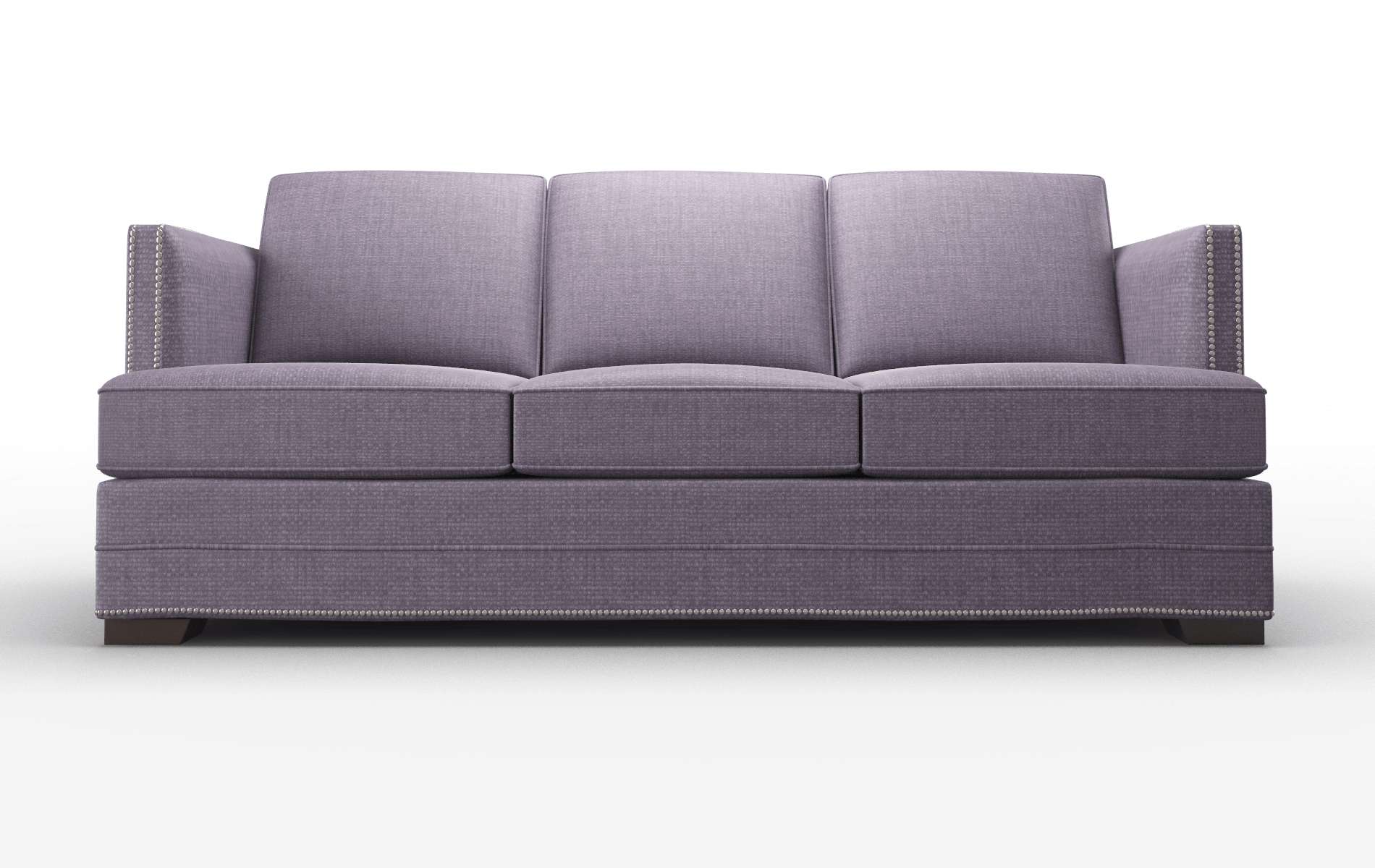 Riga Tess Blackberry Sofa espresso legs 1