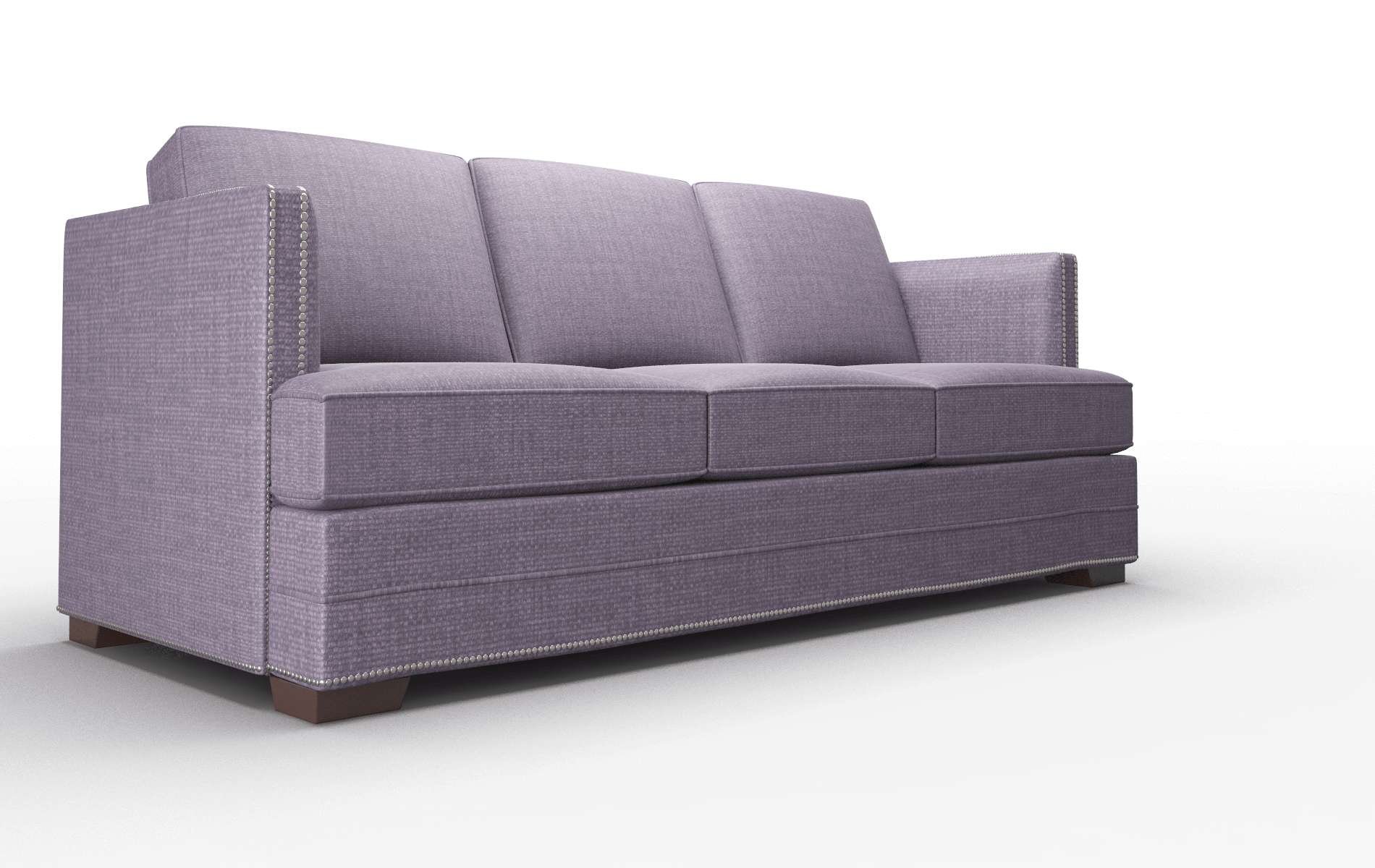 Riga Tess Blackberry Sofa espresso legs 2