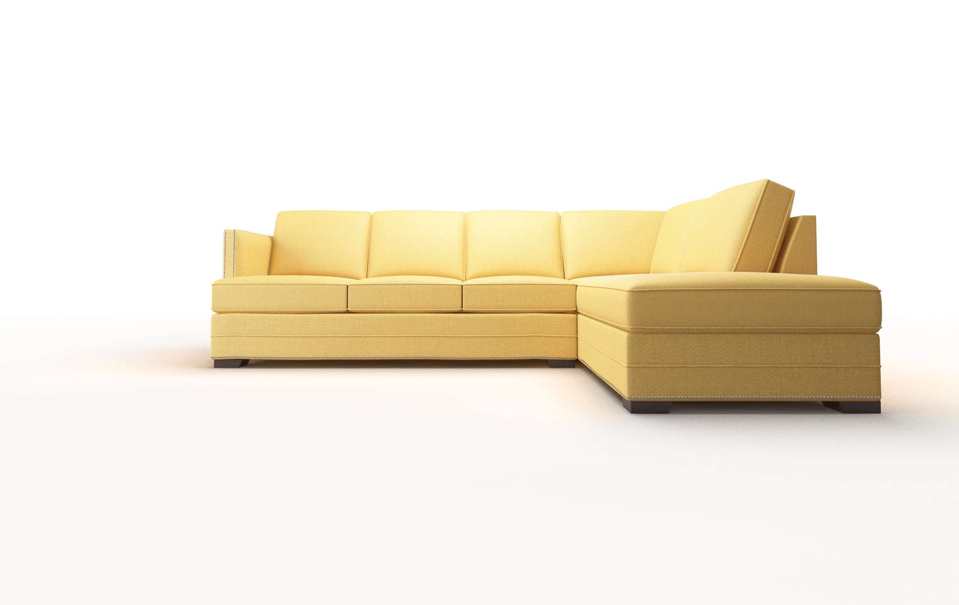 Riga Tess Turmeric Panel espresso legs 1