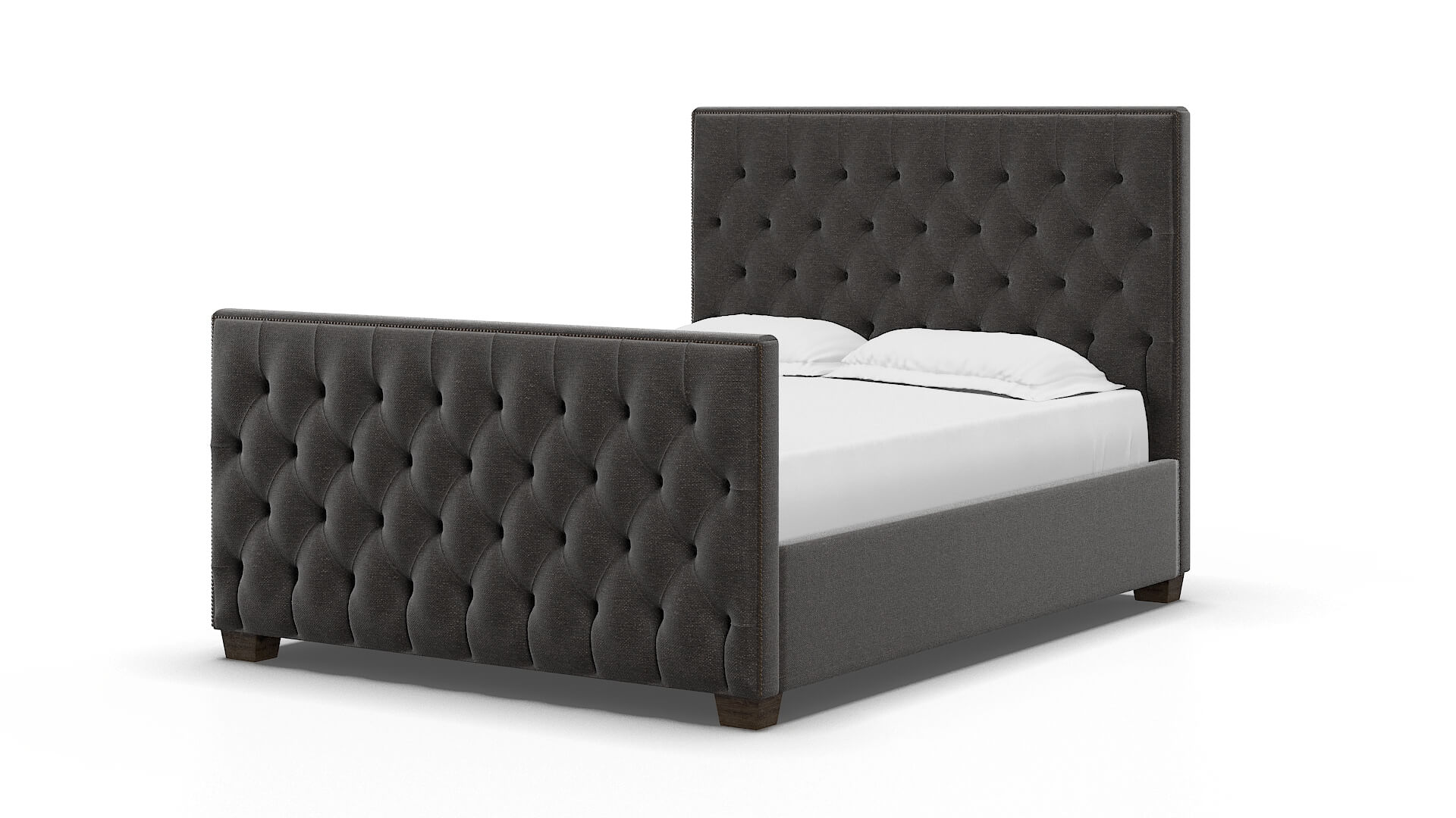 Rimini Avenger Denim Bed espresso legs 5