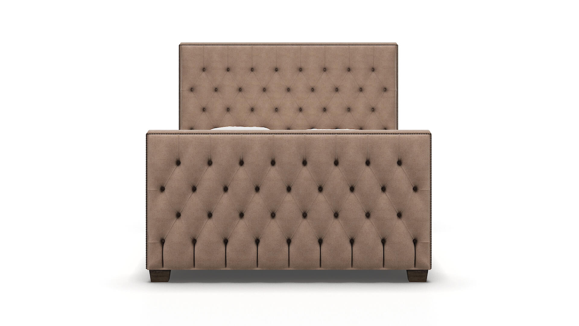 Rimini Bella Cocoa Bed espresso legs 1