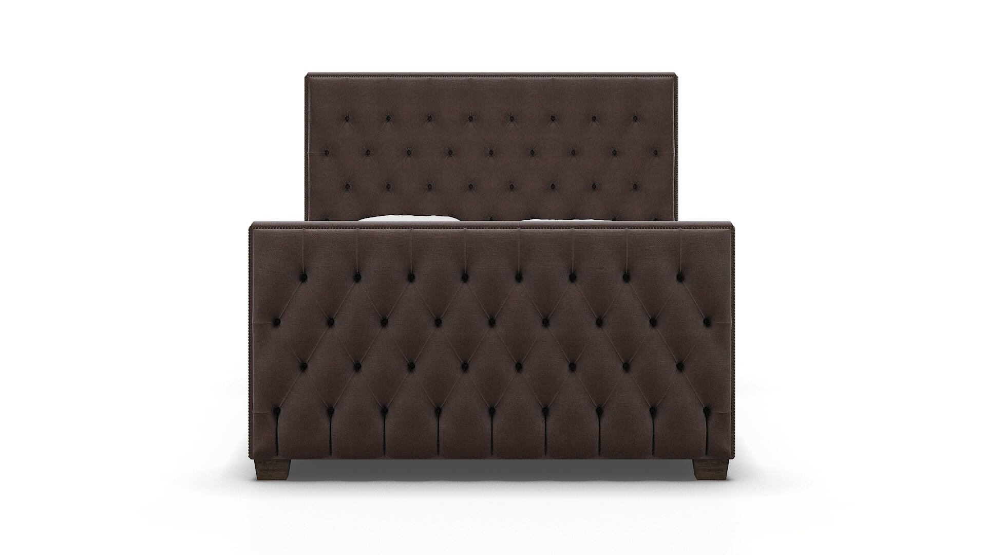 Rimini Bella Espresso Bed espresso legs 1