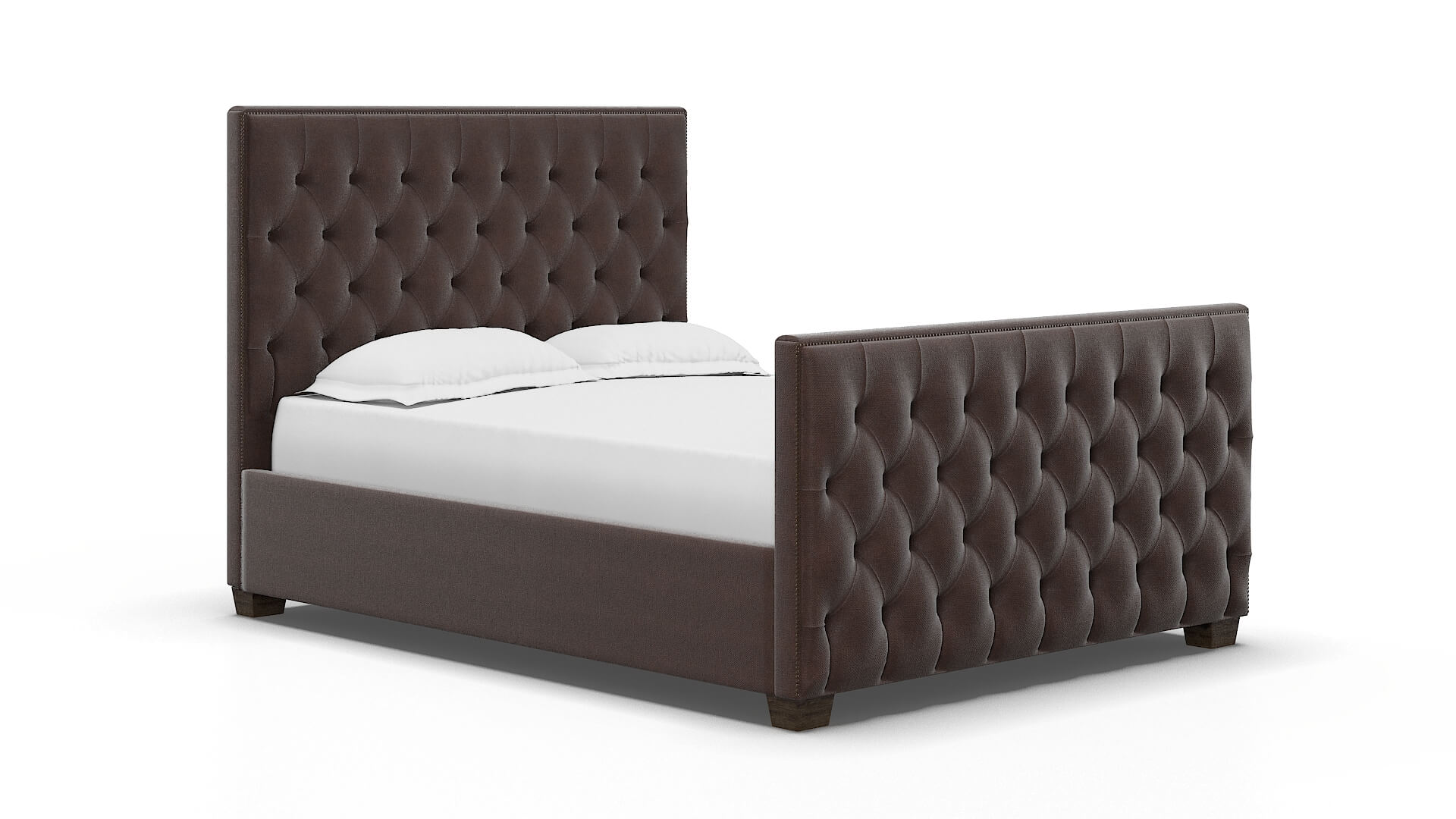 Rimini Bella Espresso Bed espresso legs 2