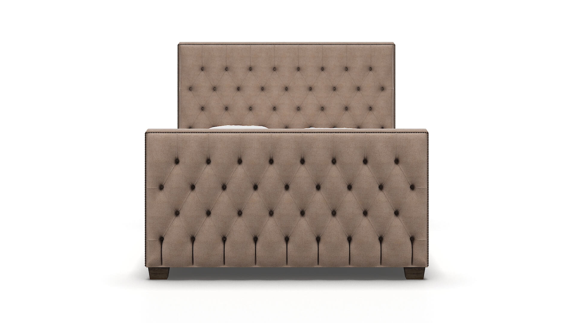 Rimini Bella Pewter Bed espresso legs 1