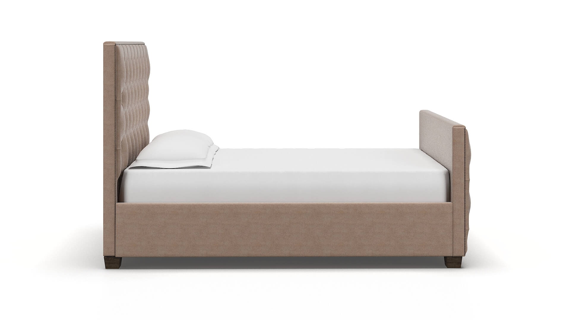Rimini Bella Pewter Bed espresso legs 3