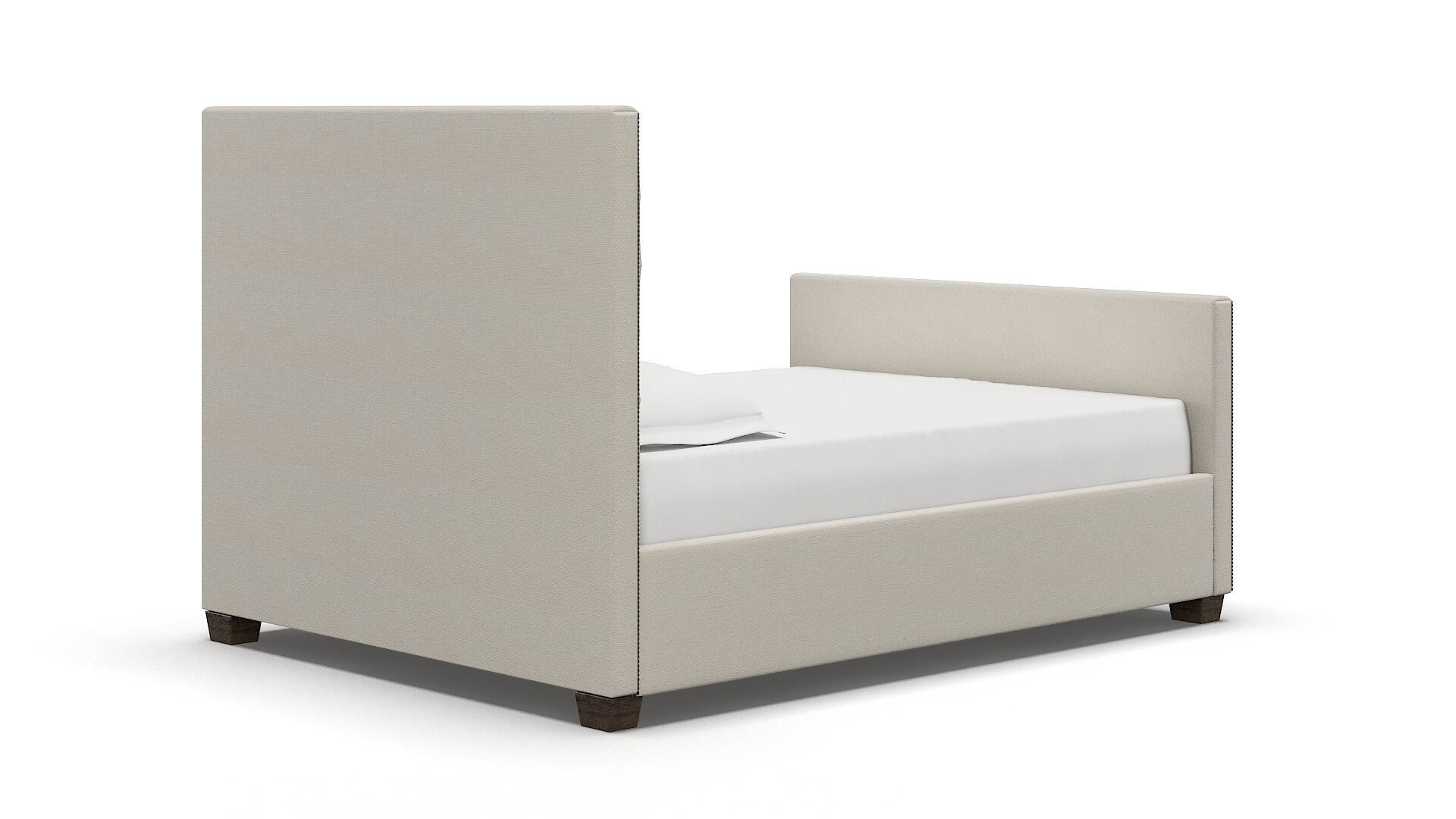Rimini Bungalow Ivory Bed espresso legs 4