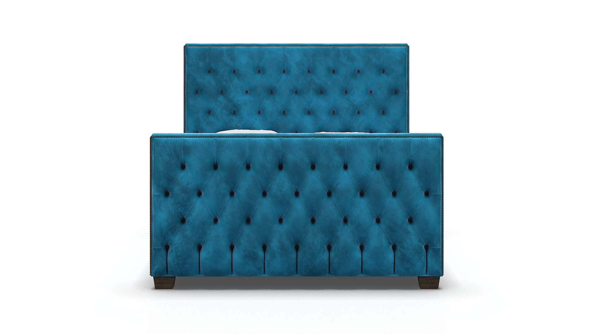 Rimini Buzz Teal Bed espresso legs 1