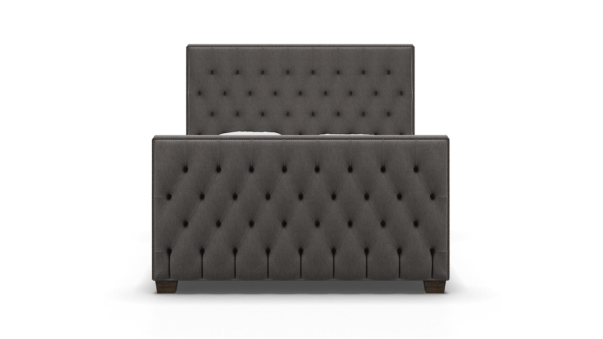 Rimini Cosmo Charcoal Bed espresso legs 1