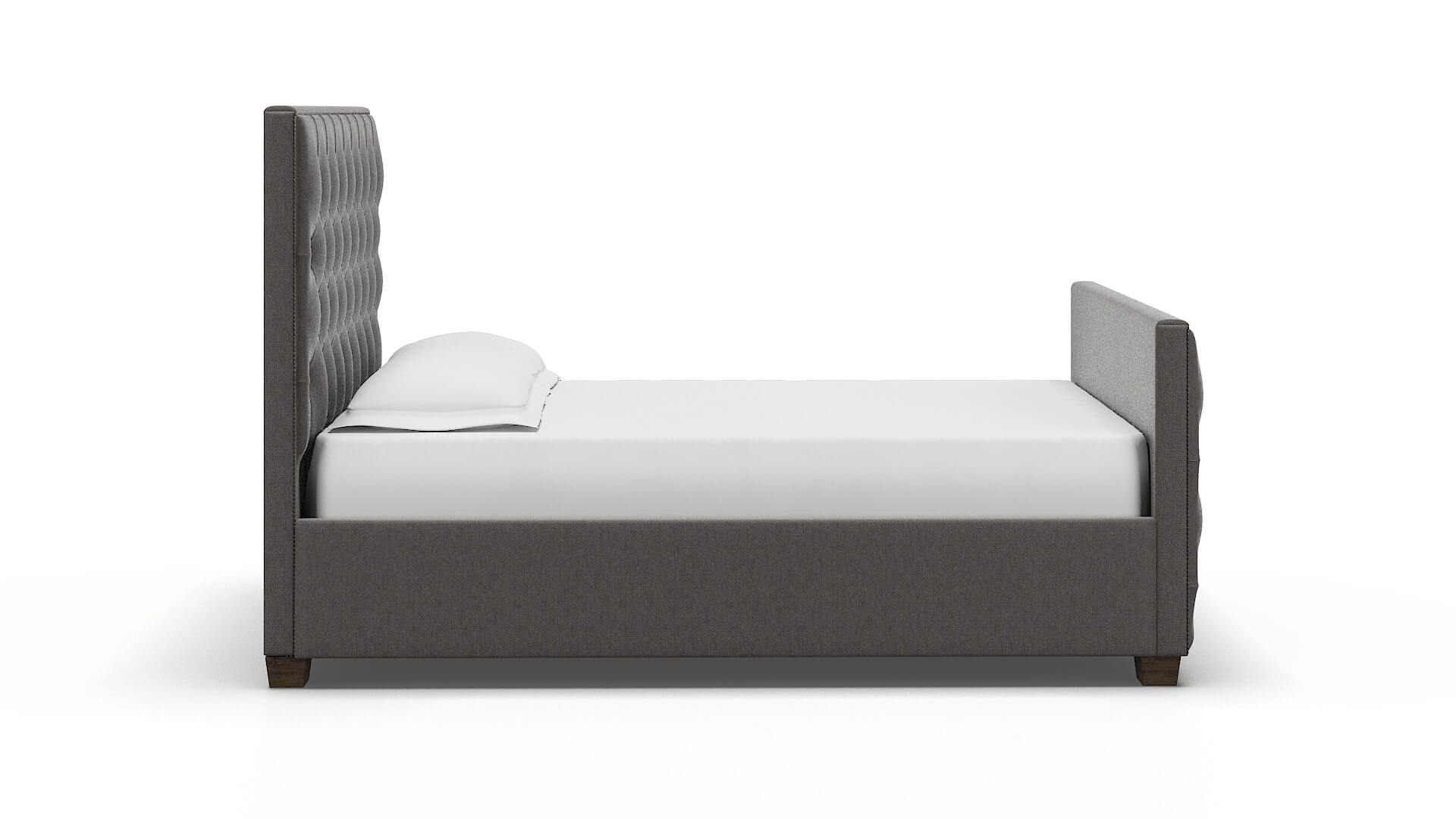 Rimini Cosmo Charcoal Bed espresso legs 3