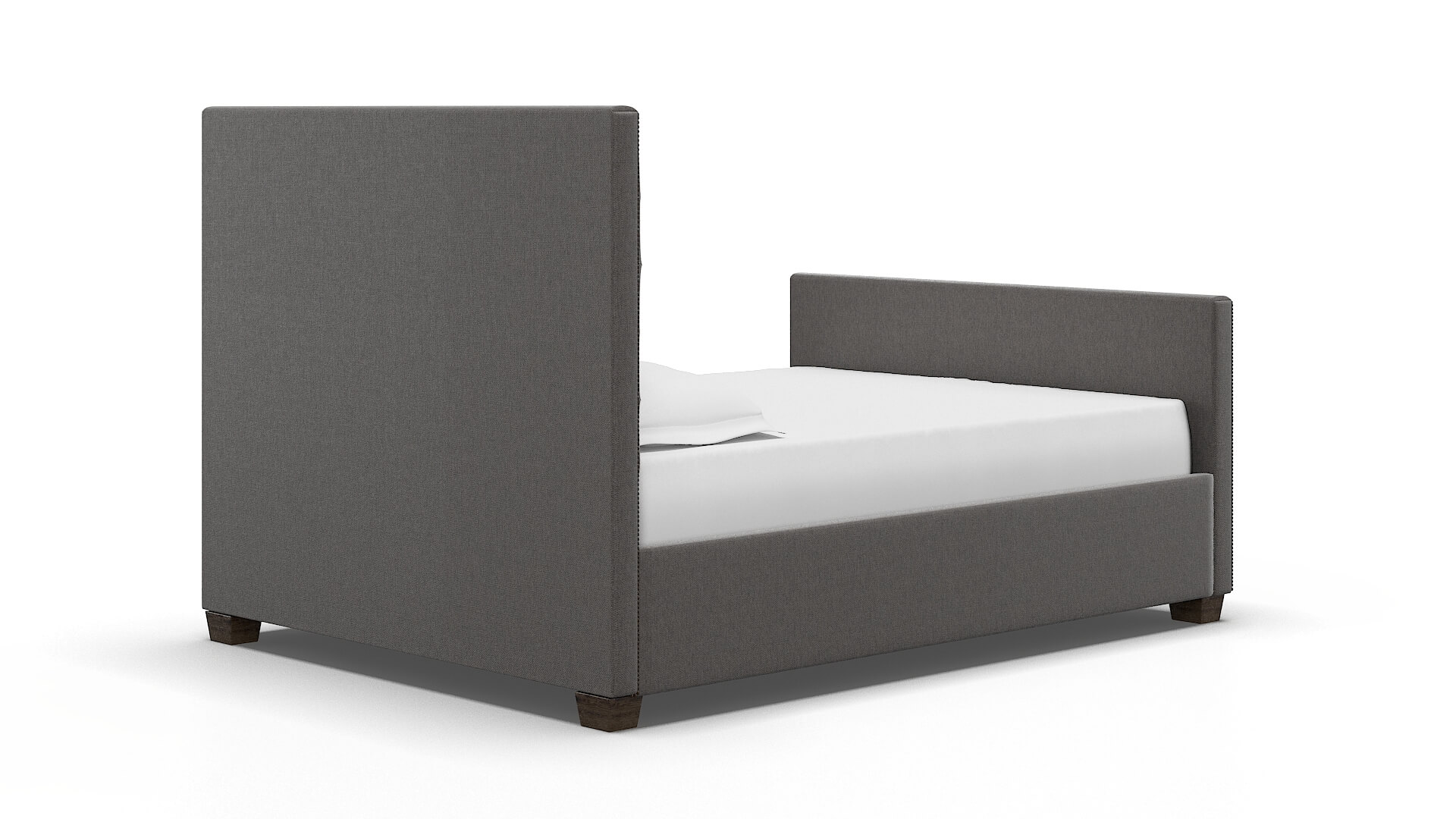 Rimini Cosmo Charcoal Bed espresso legs 4