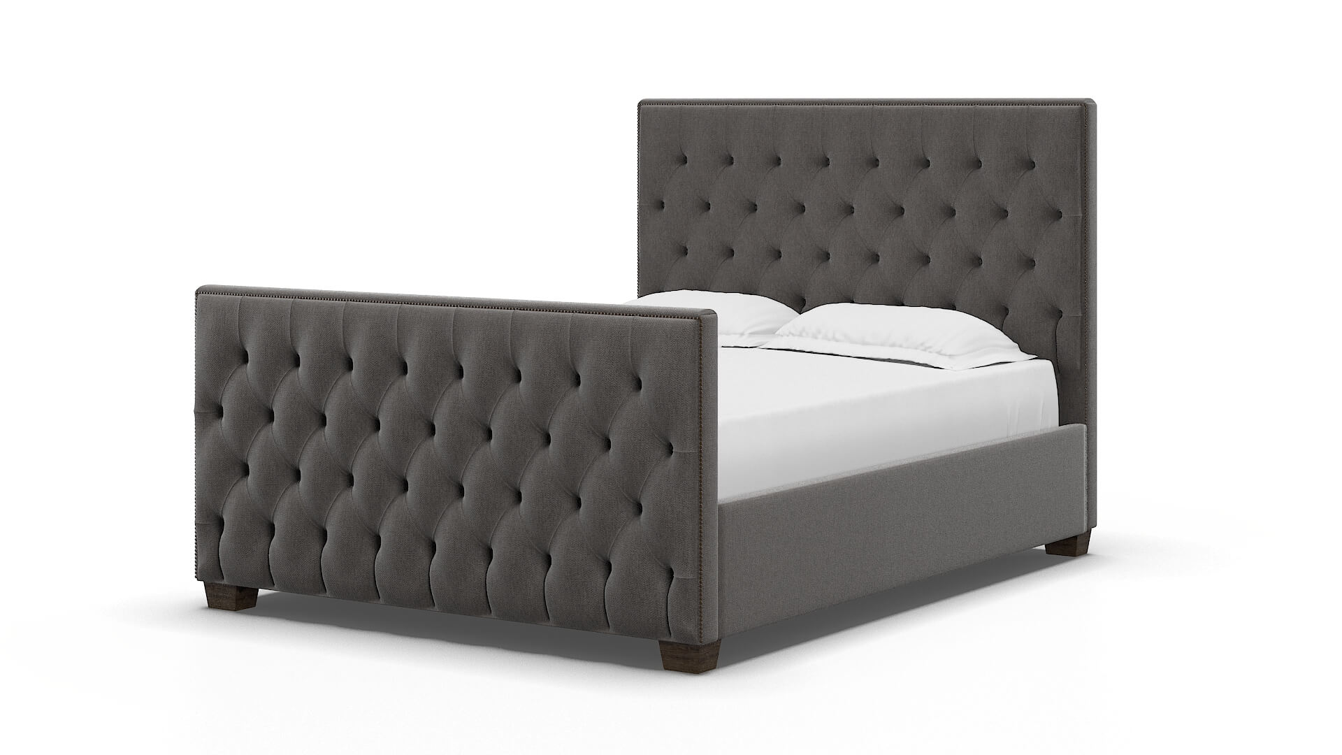 Rimini Cosmo Charcoal Bed espresso legs 5