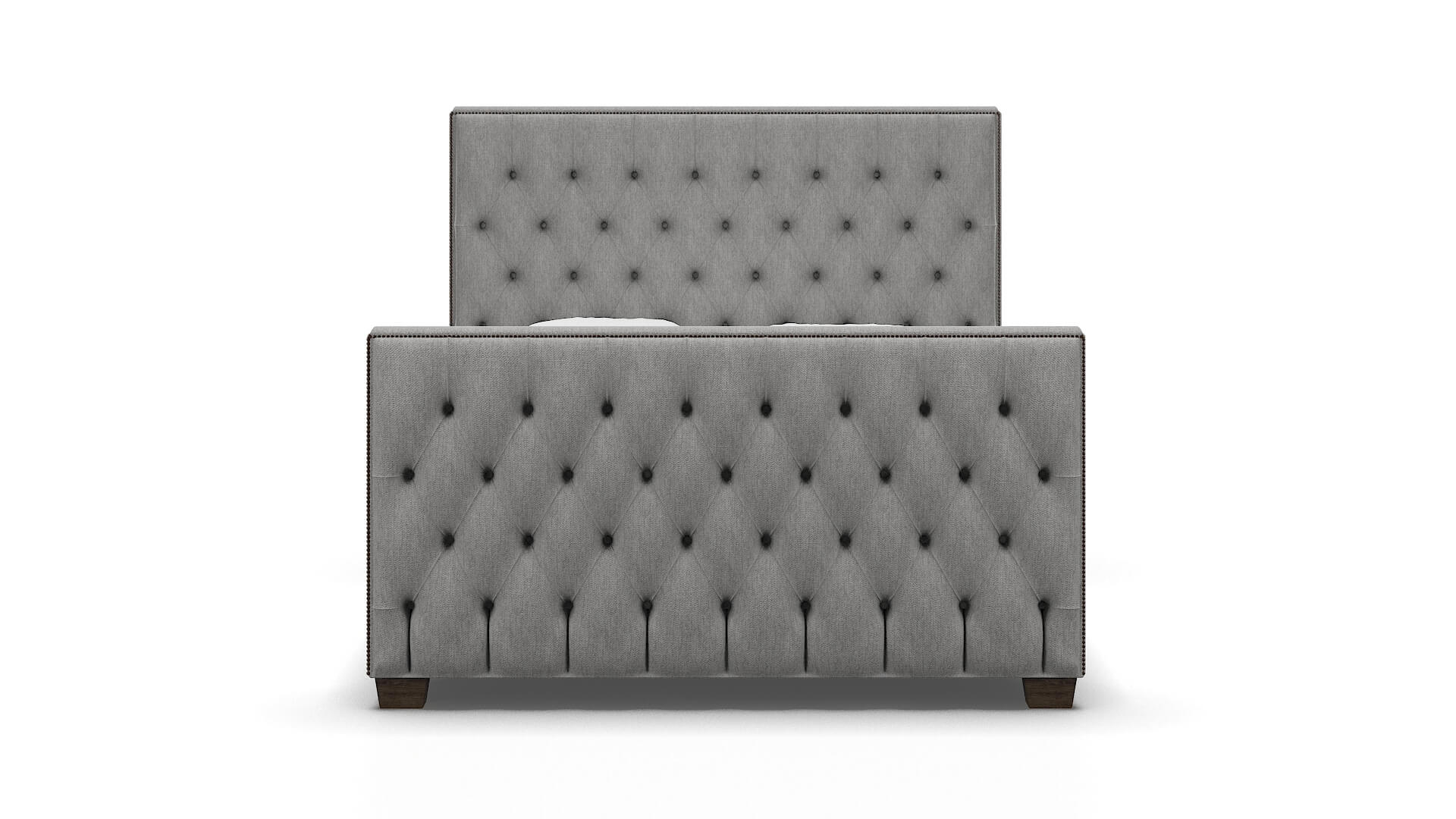 Rimini Cosmo Steel Bed espresso legs 1