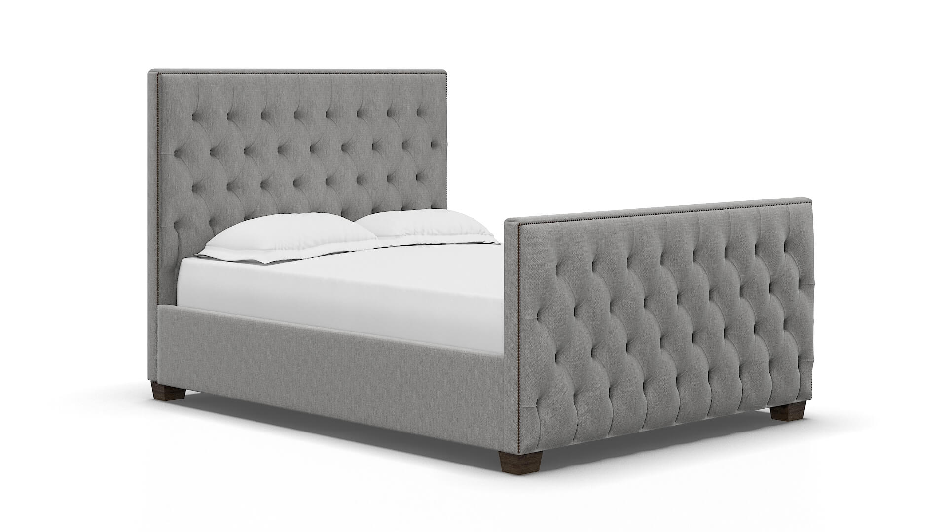 Rimini Cosmo Steel Bed espresso legs 2
