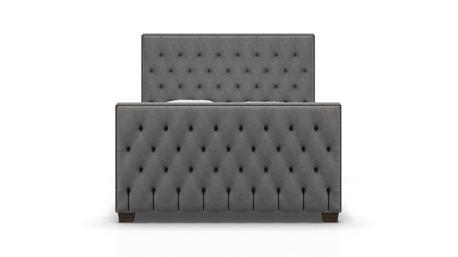 Rimini Dream_d Charcoal Bed espresso legs 1