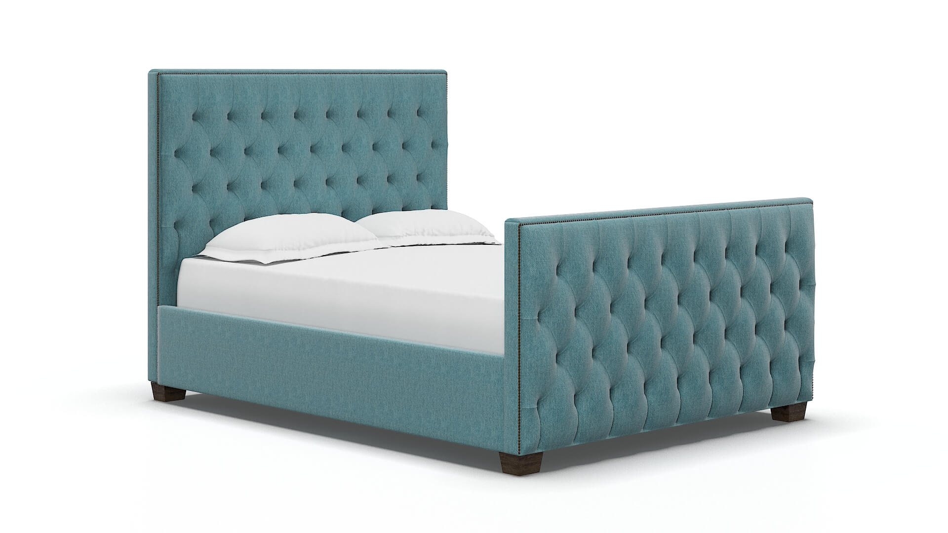 Rimini Durham Pine Bed espresso legs 2