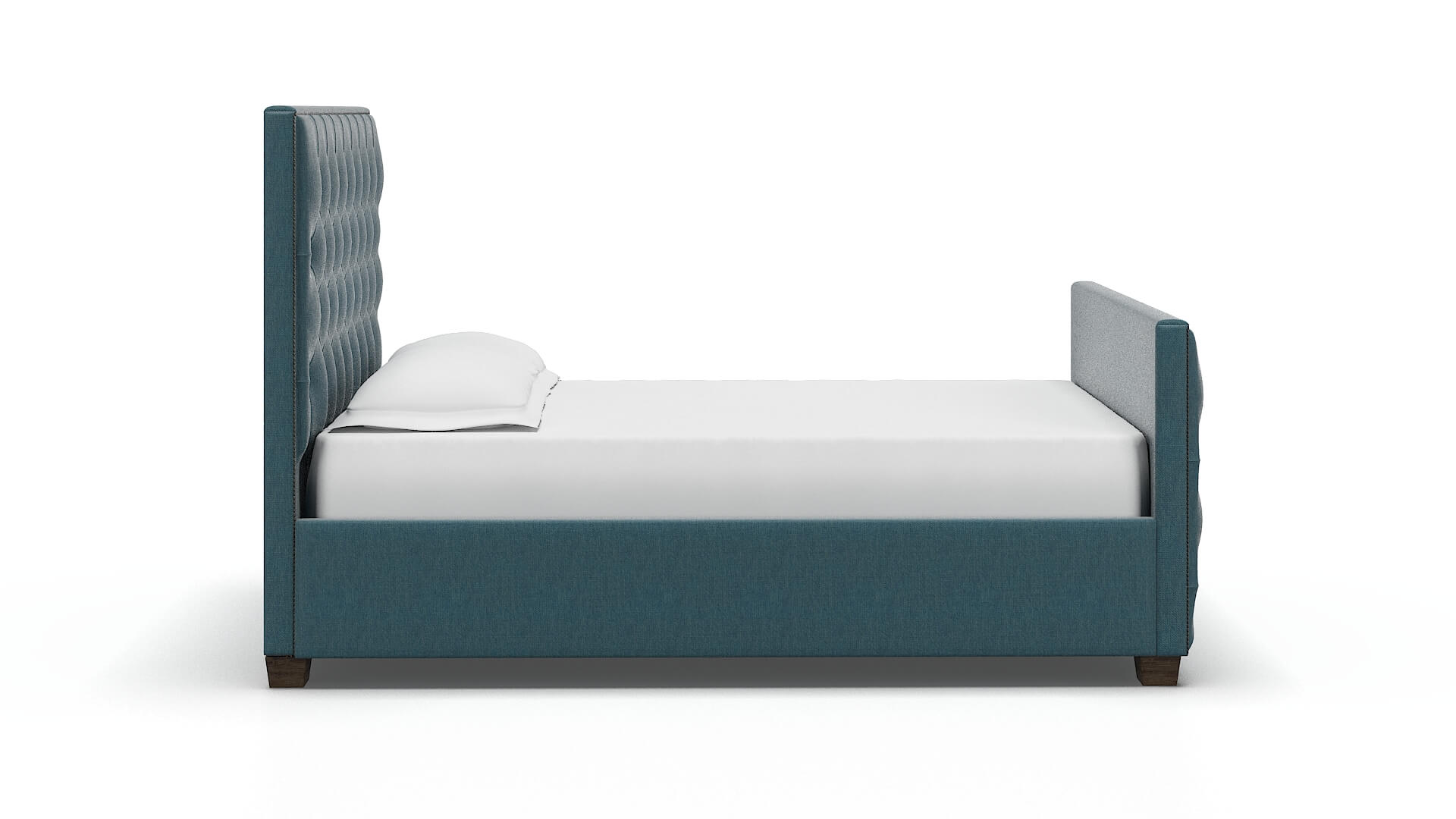 Rimini Hepburn Teal Bed espresso legs 3