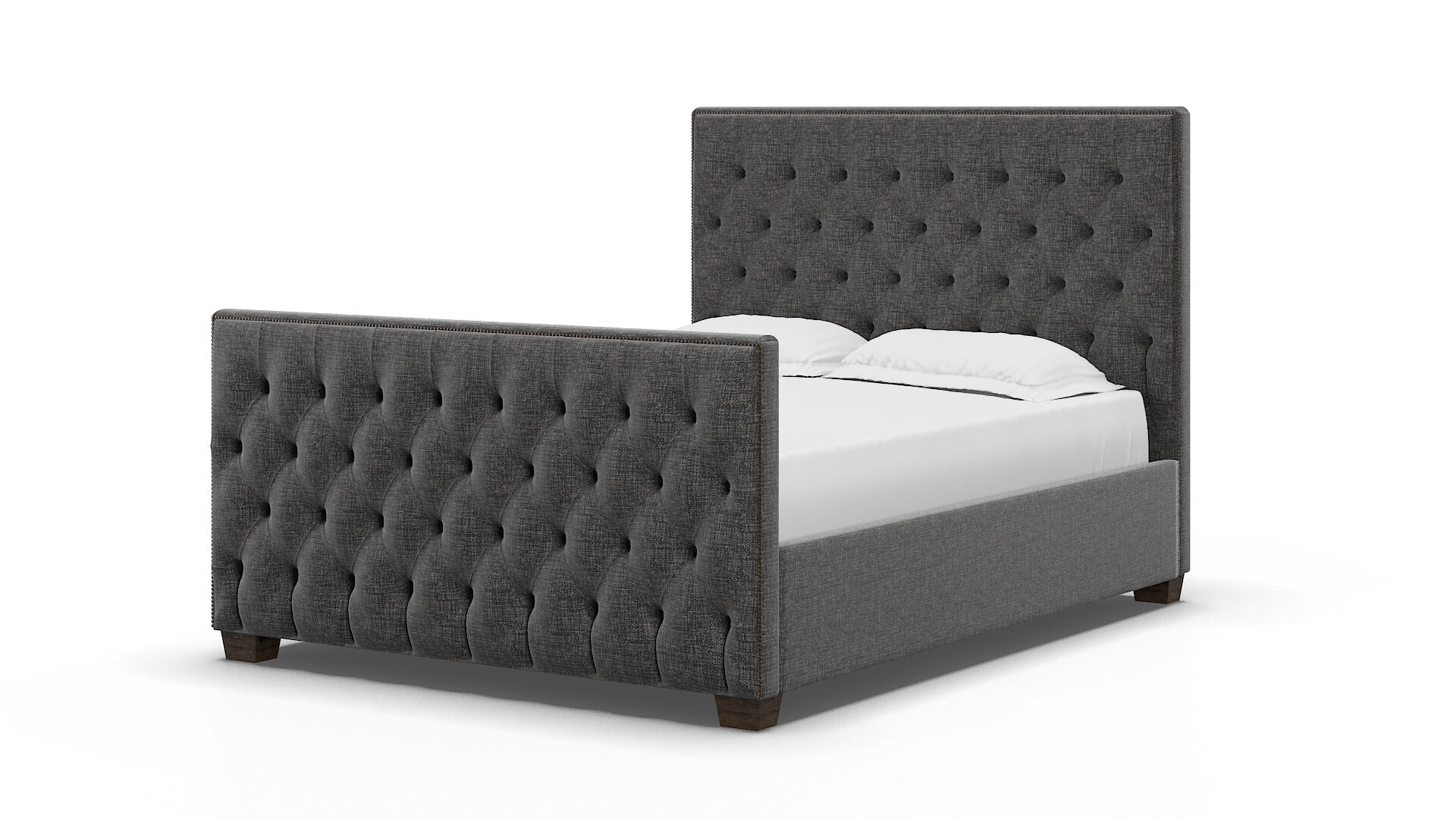 Rimini Insight Charcoal Bed espresso legs 5