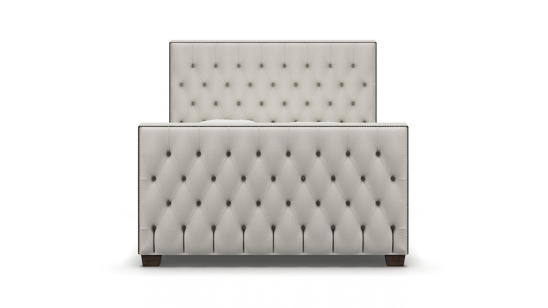 Rimini Keylargo Oatmeal Bed espresso legs 1