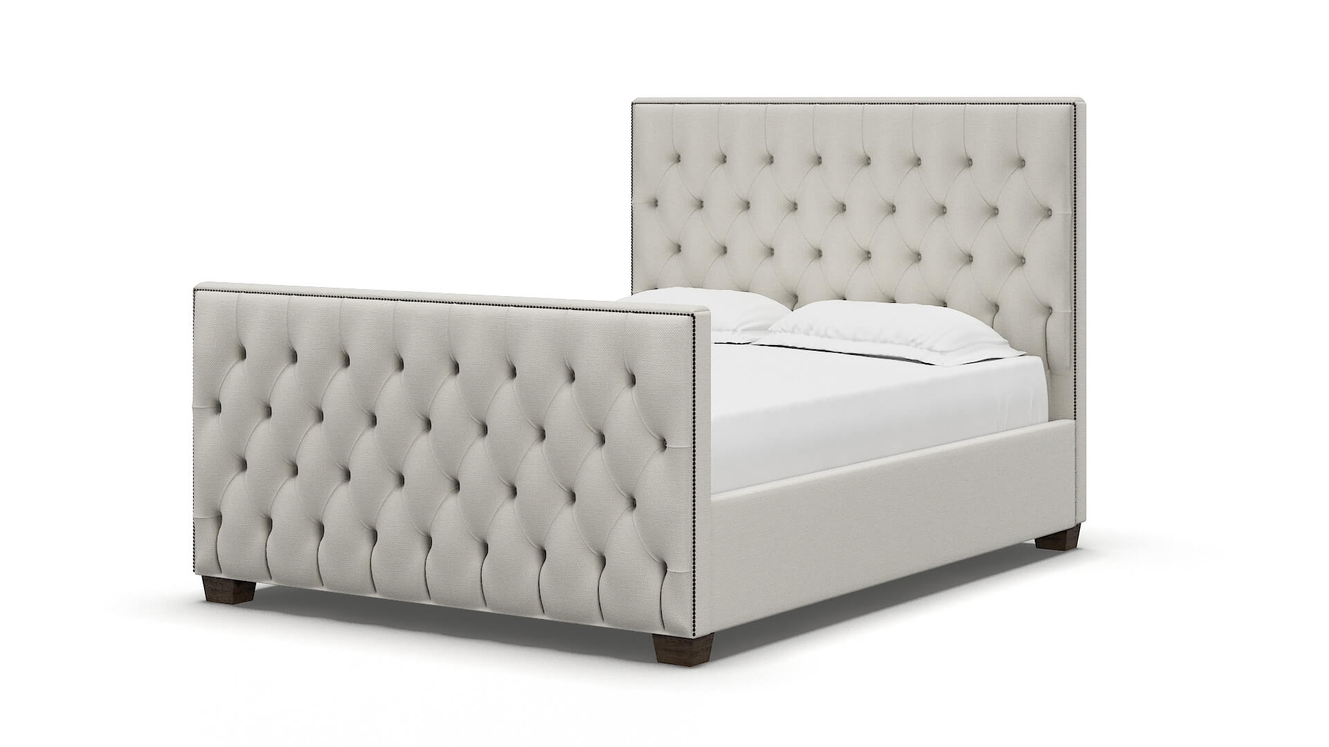 Rimini Keylargo Oatmeal Bed espresso legs 5