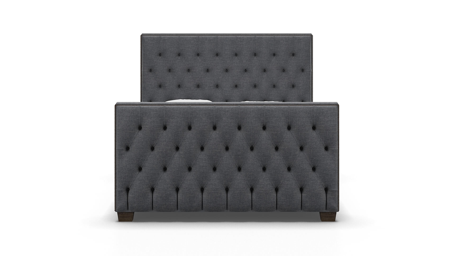 Rimini Lana Onyx Bed espresso legs 1