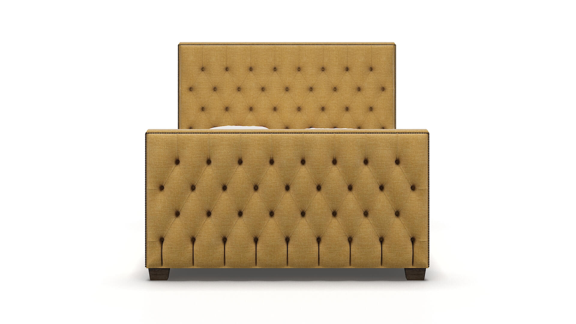Rimini Leslie Saffron Bed espresso legs 1