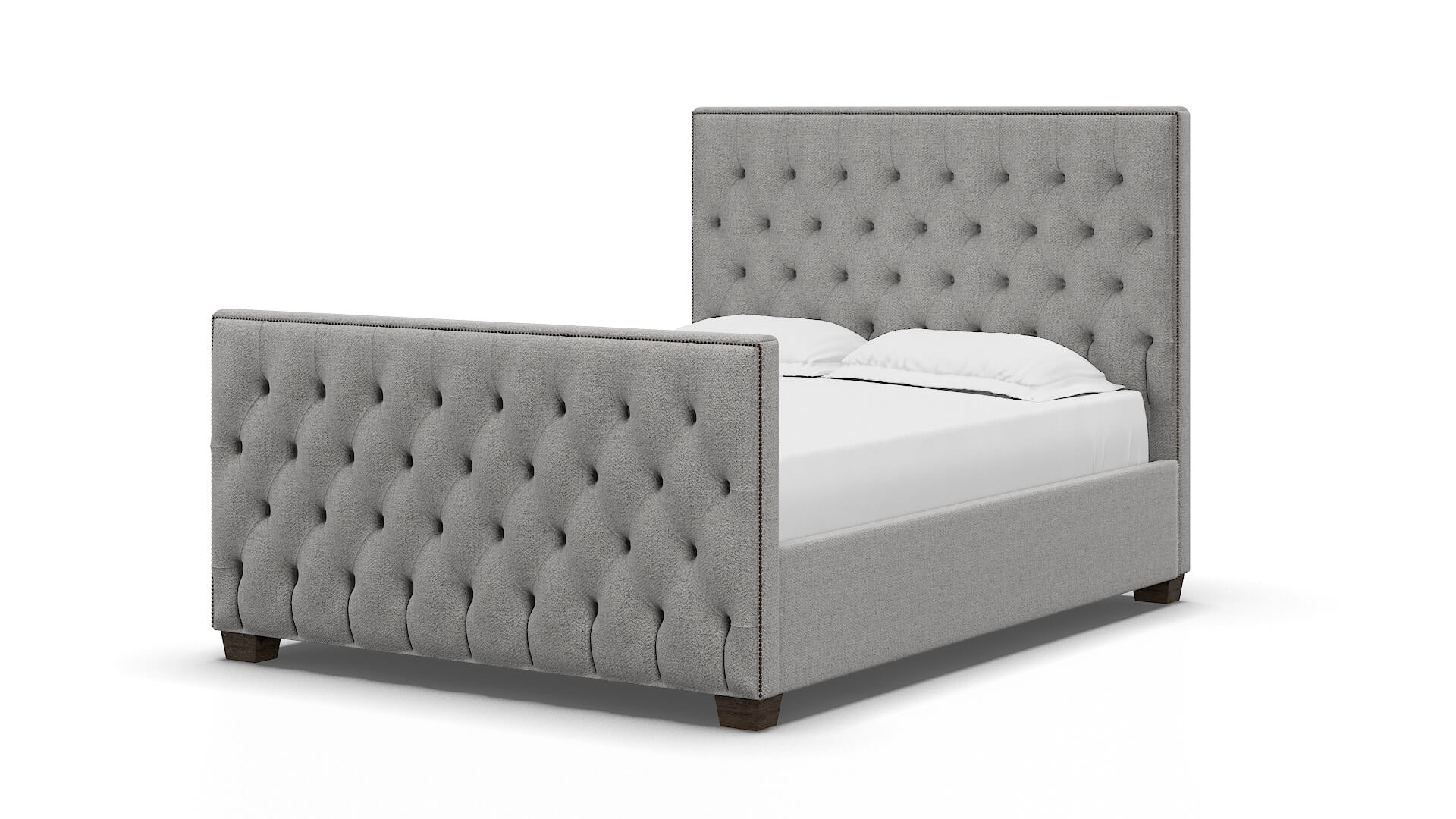 Rimini Malibu Dove Bed espresso legs 5