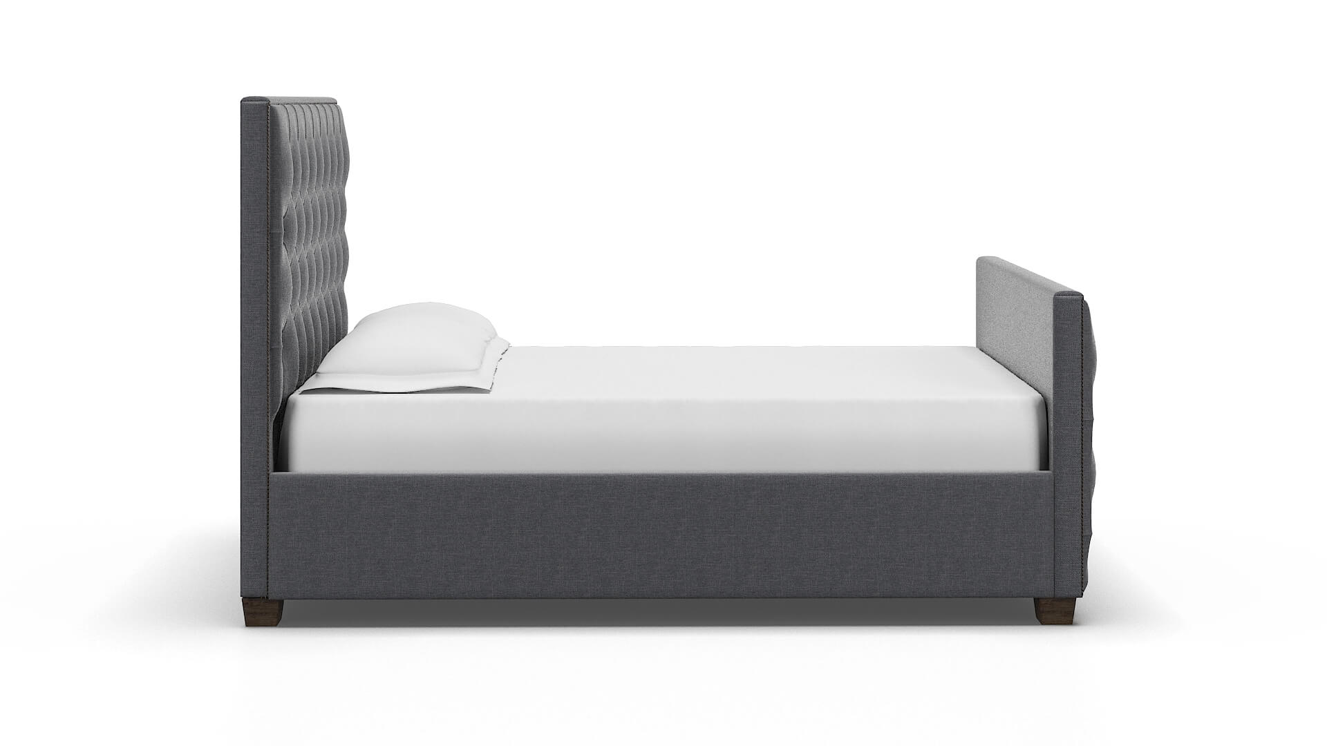 Rimini Notion Graphite Bed espresso legs 3