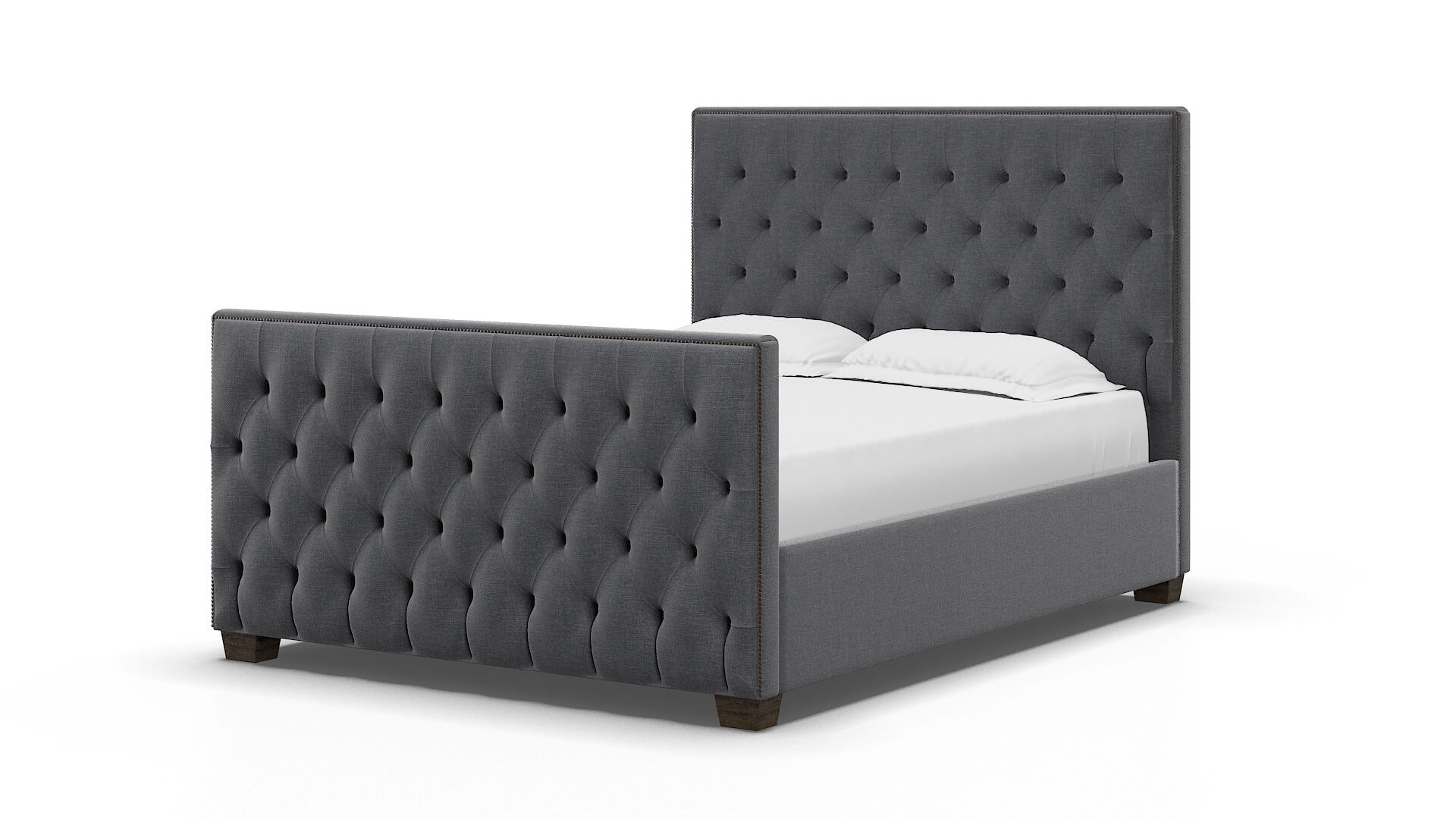 Rimini Notion Graphite Bed espresso legs 5