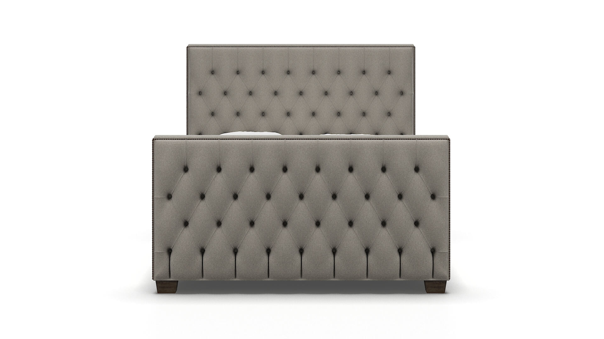 Rimini Oscar Silver Bed espresso legs 1