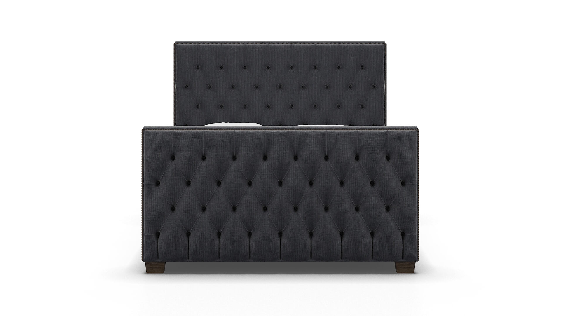 Rimini Parker Midnight Bed espresso legs 1