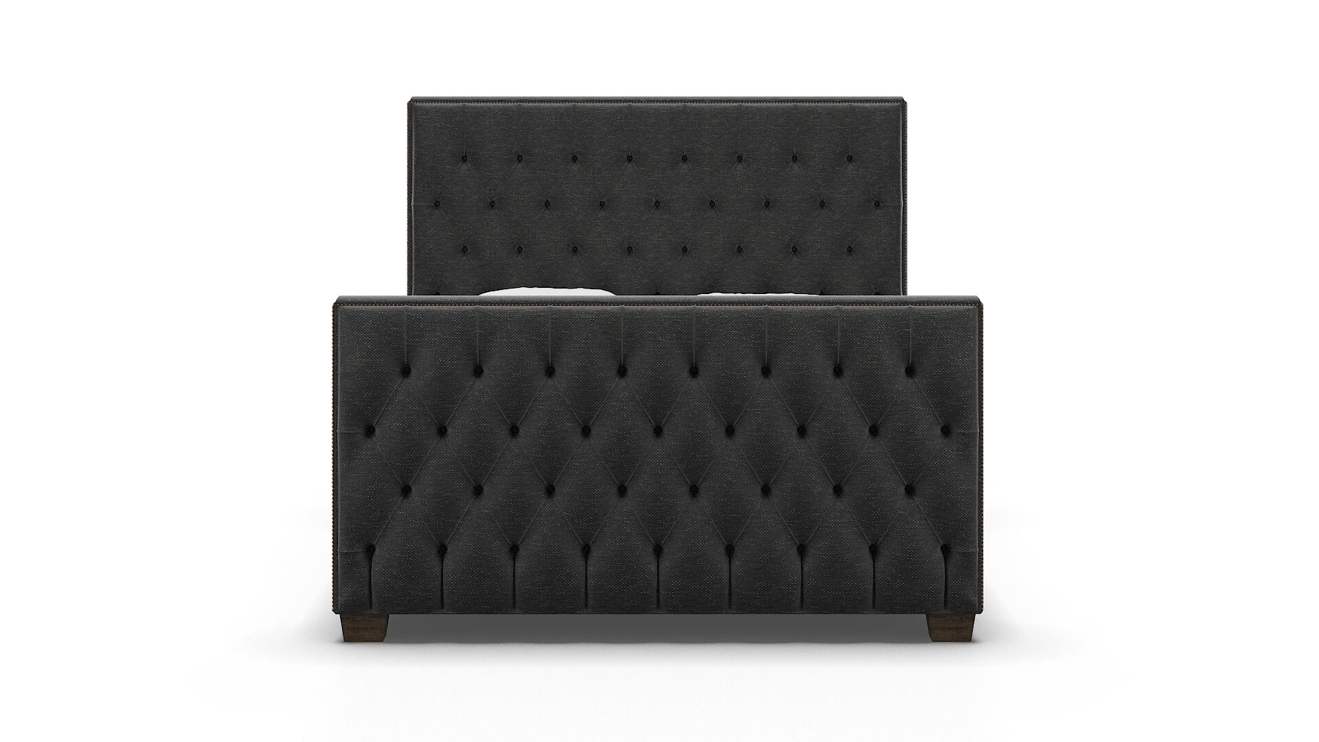 Rimini Phoenix Charcoal Bed espresso legs 1