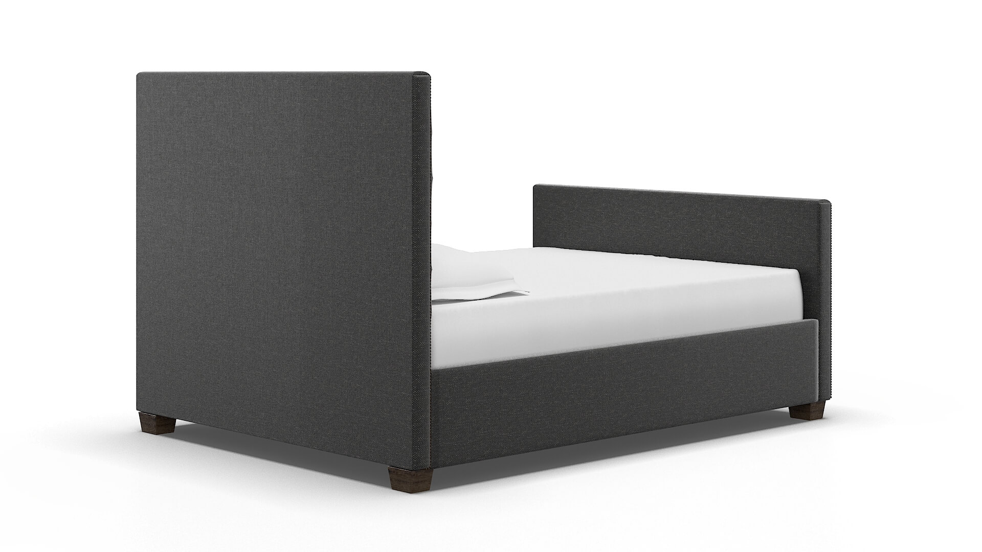 Rimini Phoenix Charcoal Bed espresso legs 4