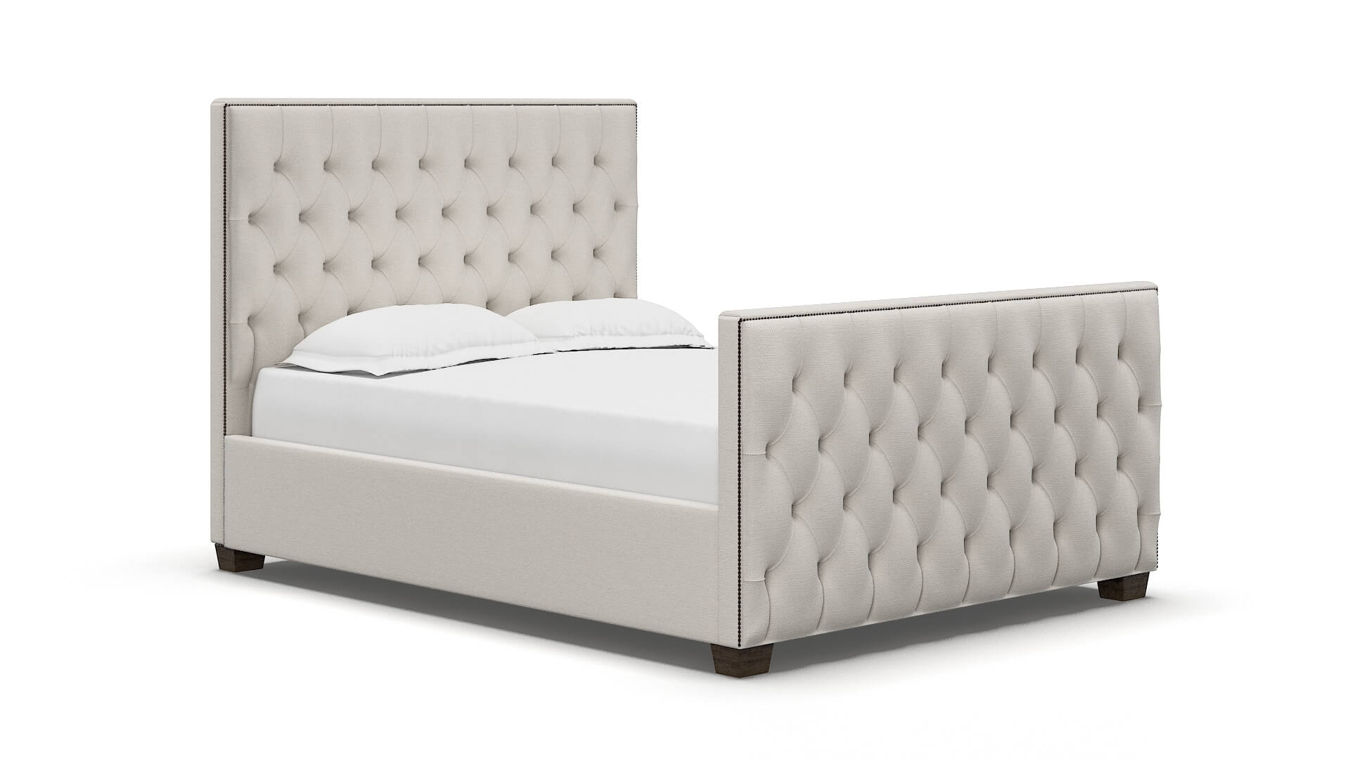 Rimini Redondo Pearl Bed espresso legs 2